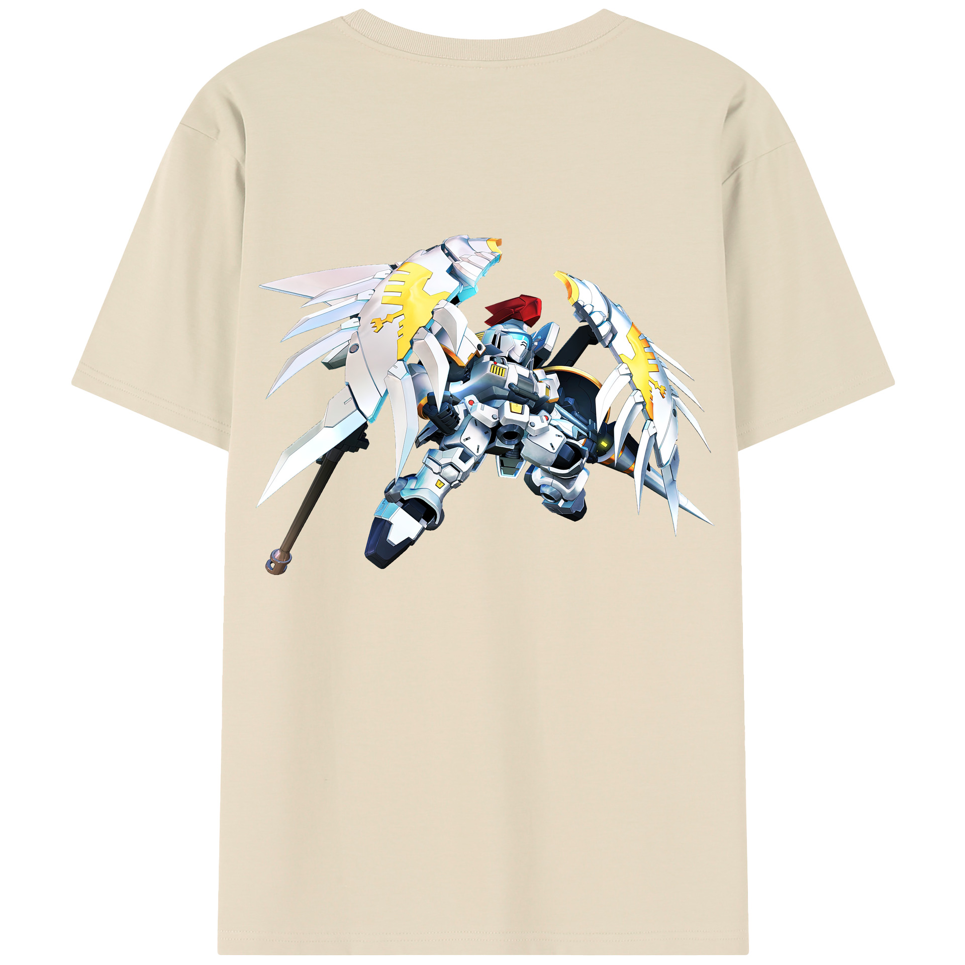 （画像用） 機動戦士ガンダム Mobile Suit Gundam 綿100％半袖Tシャツ（背面プリント）