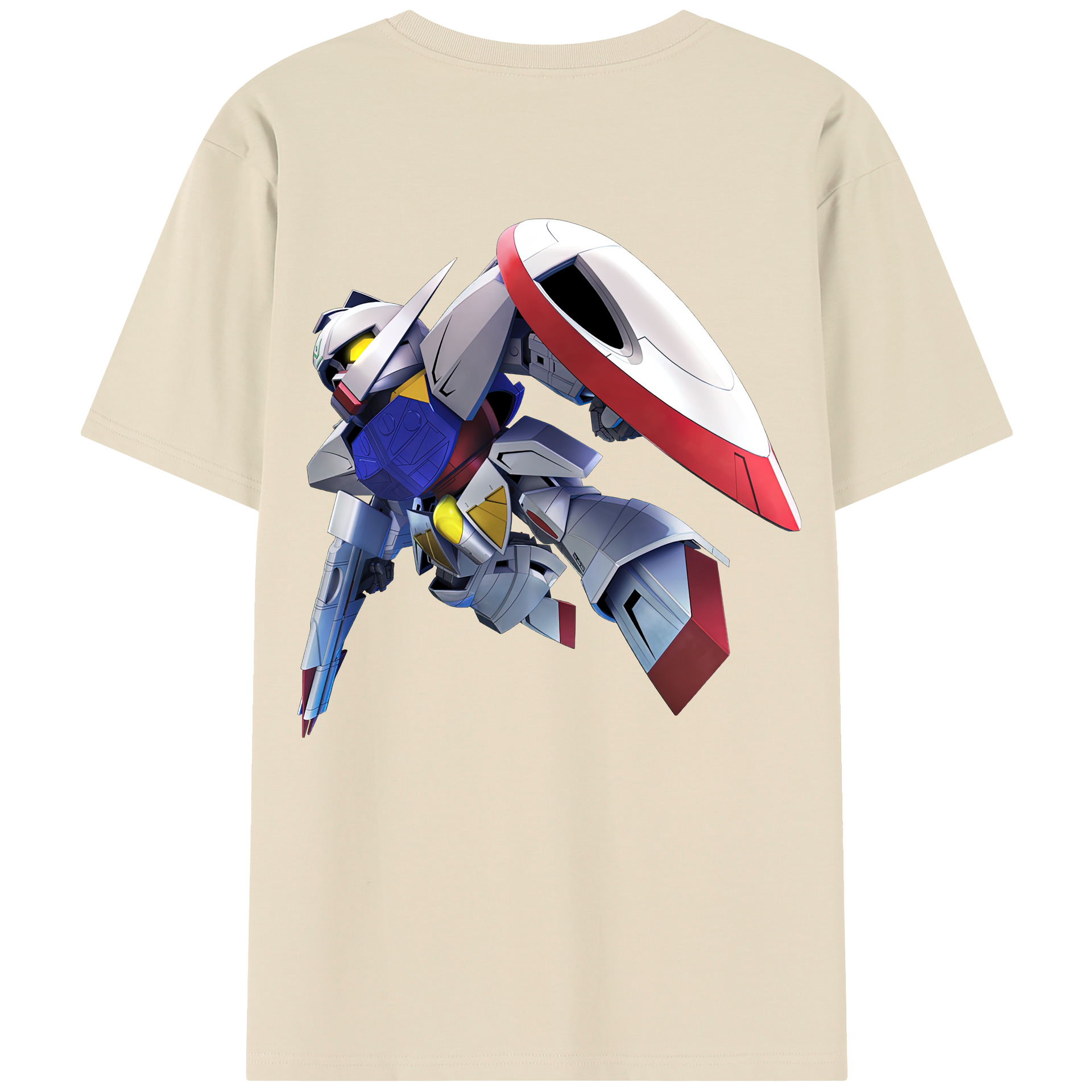 （画像用） 機動戦士ガンダム Mobile Suit Gundam 綿100％半袖Tシャツ（背面プリント）