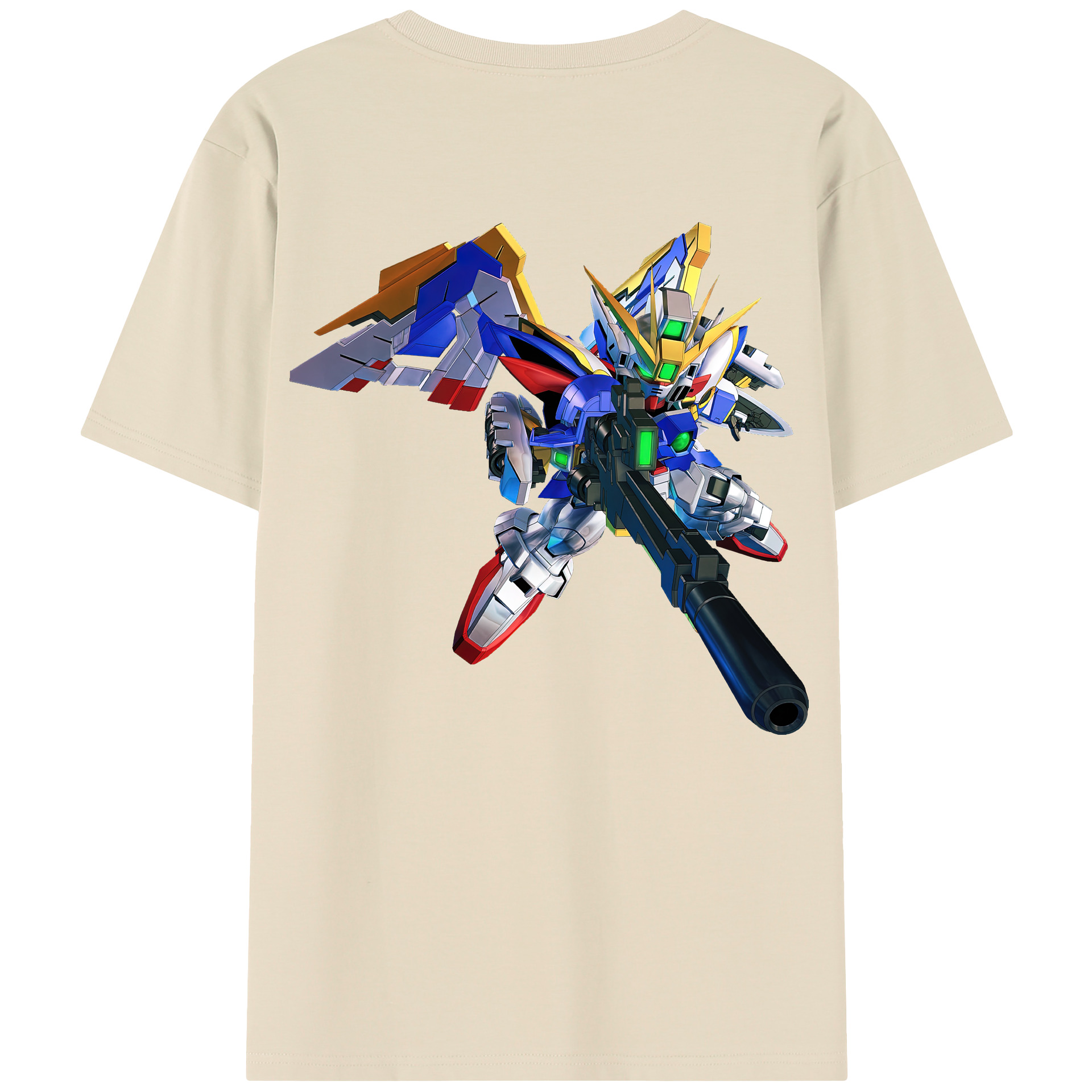 （画像用） 機動戦士ガンダム Mobile Suit Gundam 綿100％半袖Tシャツ（背面プリント）
