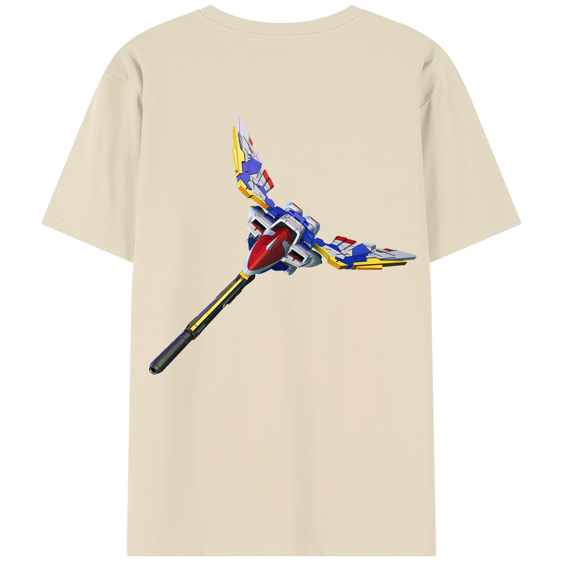 （画像用） 機動戦士ガンダム Mobile Suit Gundam 綿100％半袖Tシャツ（背面プリント）