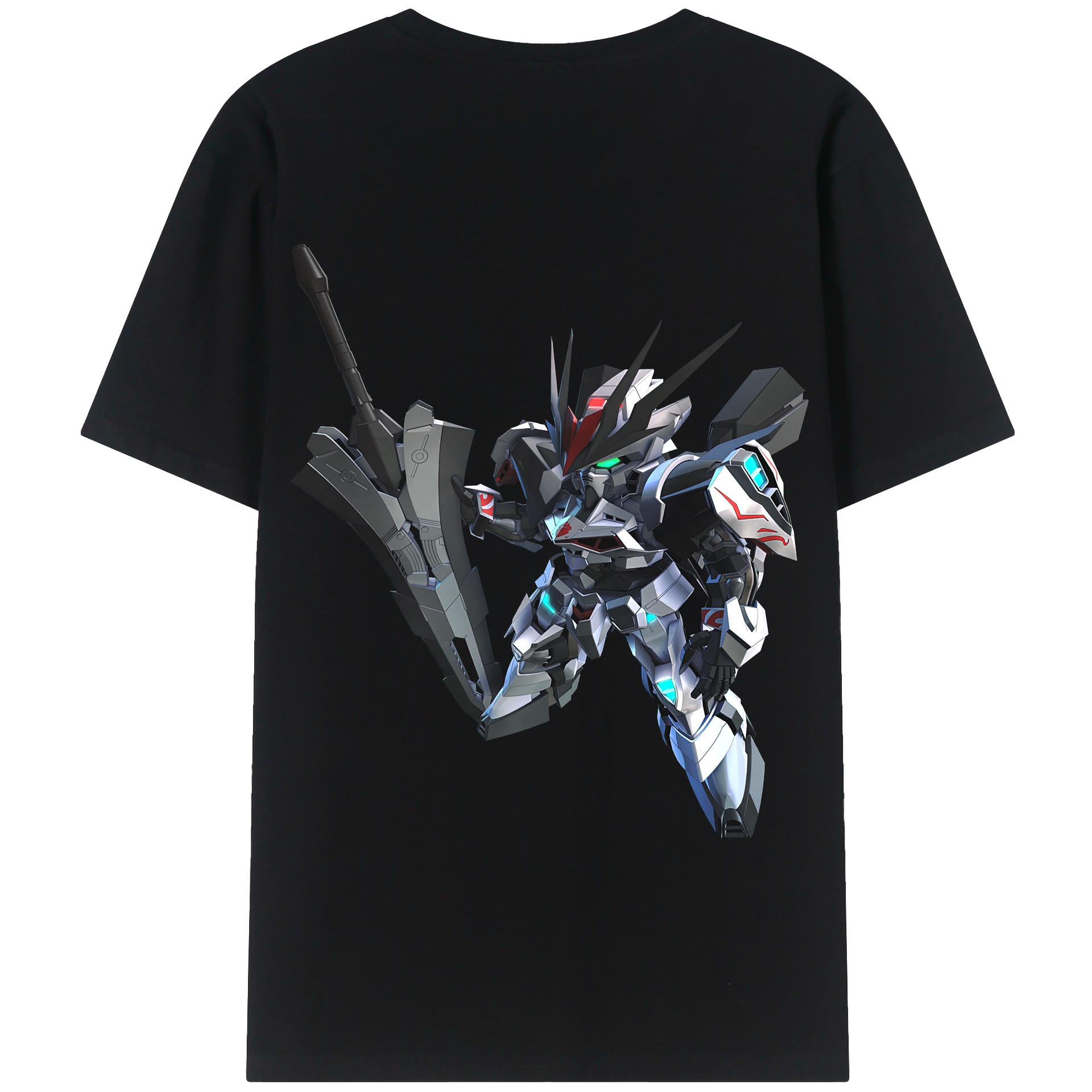 （画像用） 機動戦士ガンダム Mobile Suit Gundam 綿100％半袖Tシャツ（背面プリント）