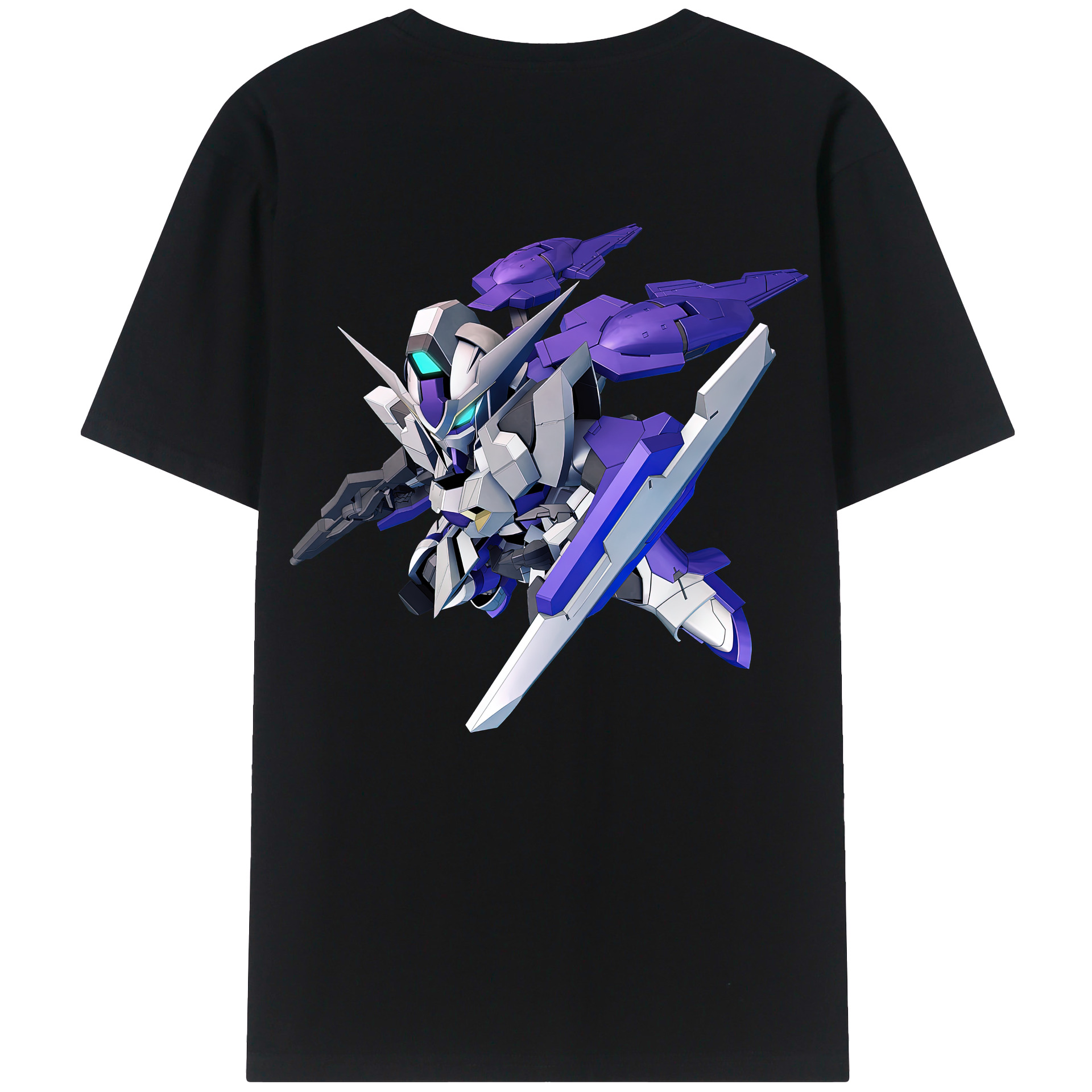 （画像用） 機動戦士ガンダム Mobile Suit Gundam 綿100％半袖Tシャツ（背面プリント）