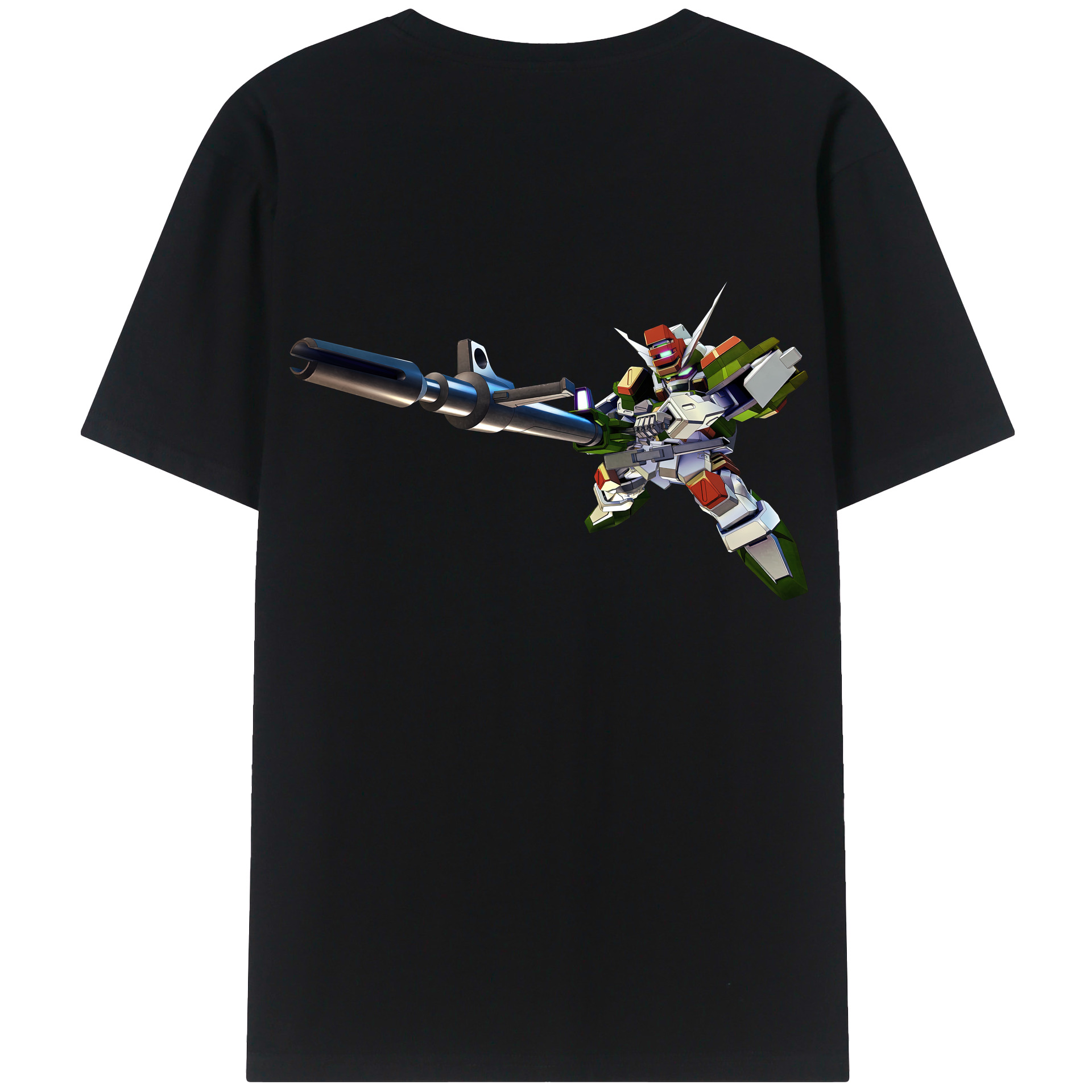 （画像用） 機動戦士ガンダム Mobile Suit Gundam 綿100％半袖Tシャツ（背面プリント）