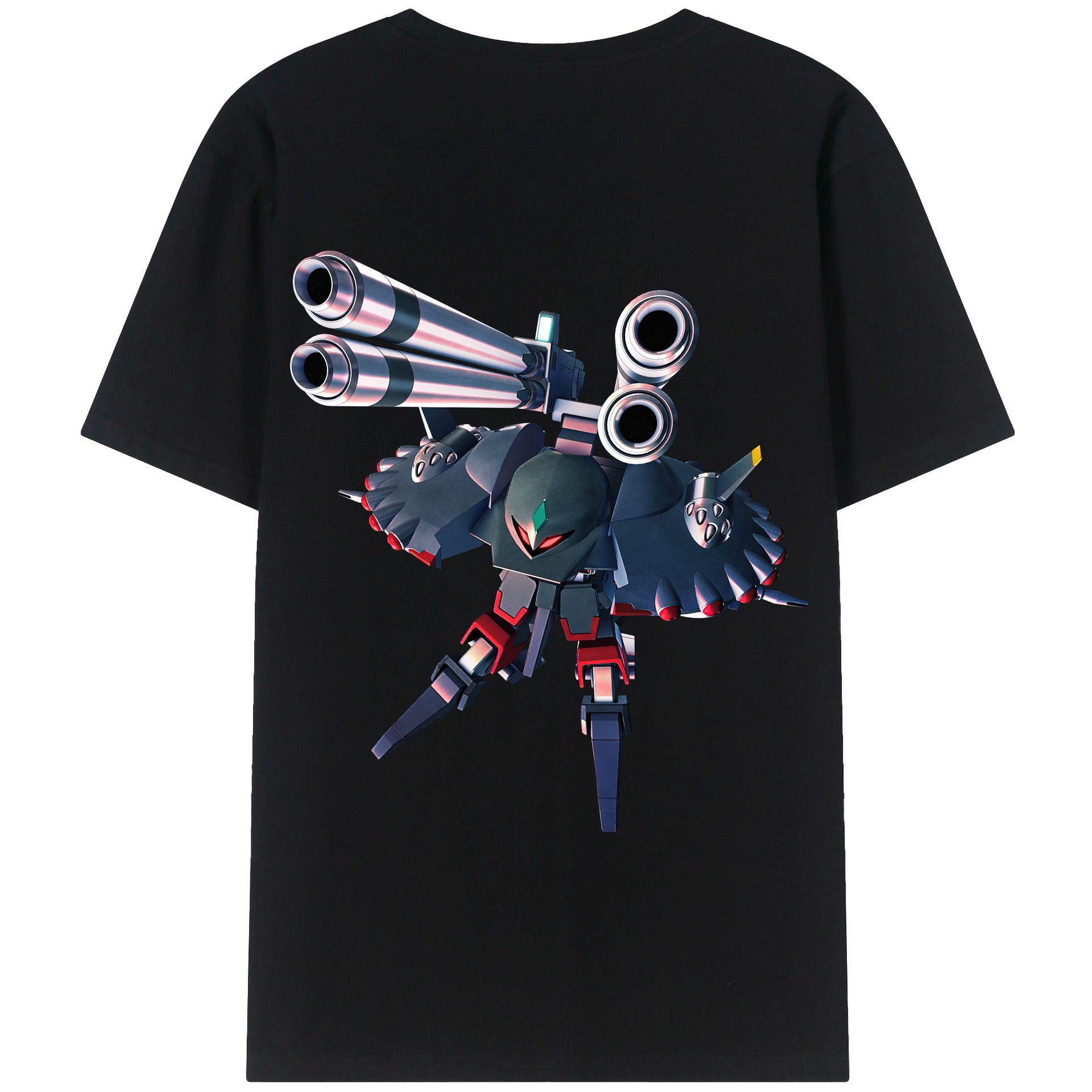 （画像用） 機動戦士ガンダム Mobile Suit Gundam 綿100％半袖Tシャツ（背面プリント）