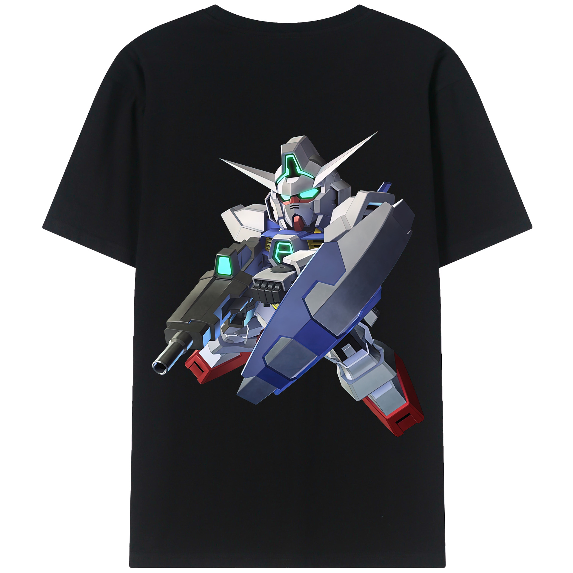 （画像用） 機動戦士ガンダム Mobile Suit Gundam 綿100％半袖Tシャツ（背面プリント）
