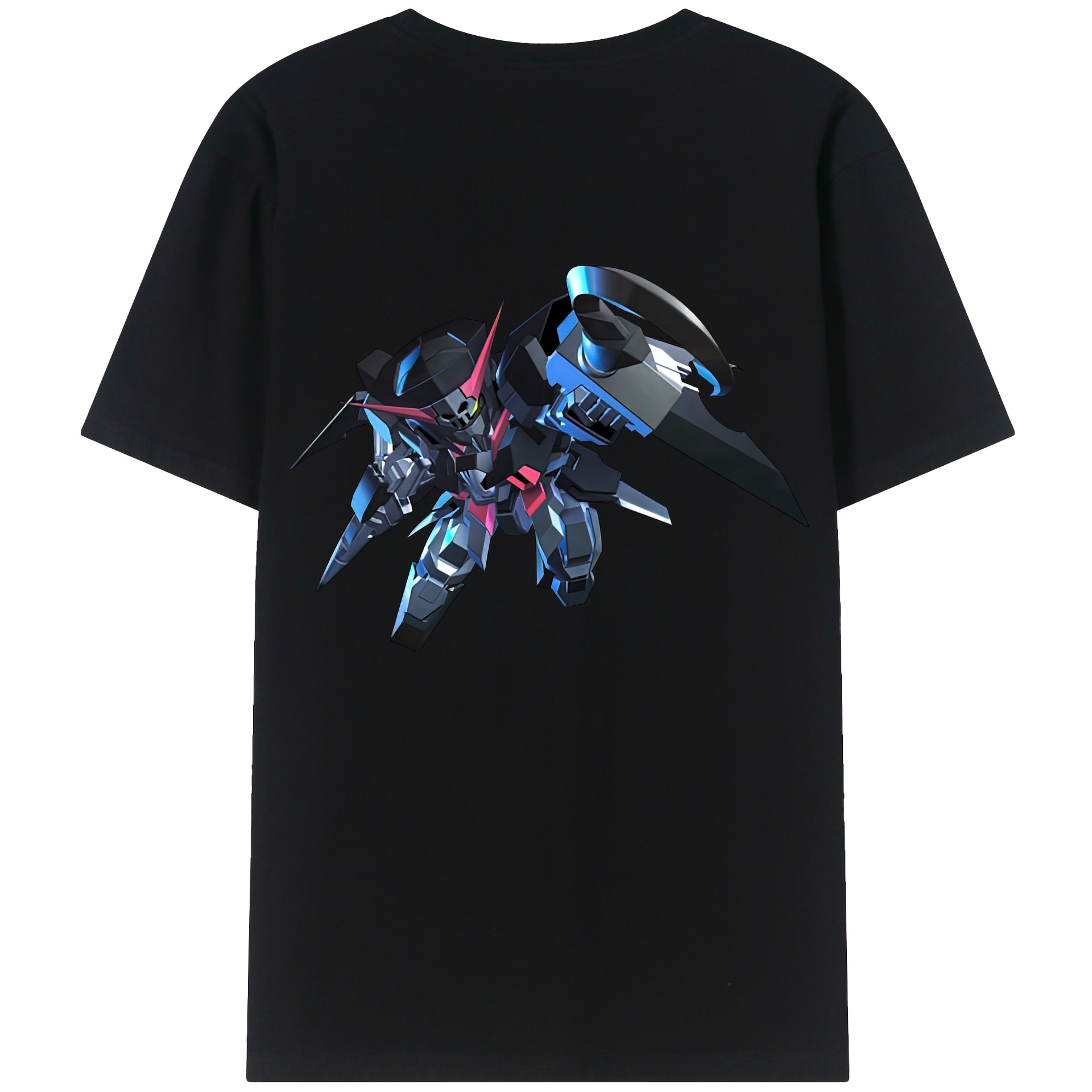 （画像用） 機動戦士ガンダム Mobile Suit Gundam 綿100％半袖Tシャツ（背面プリント）