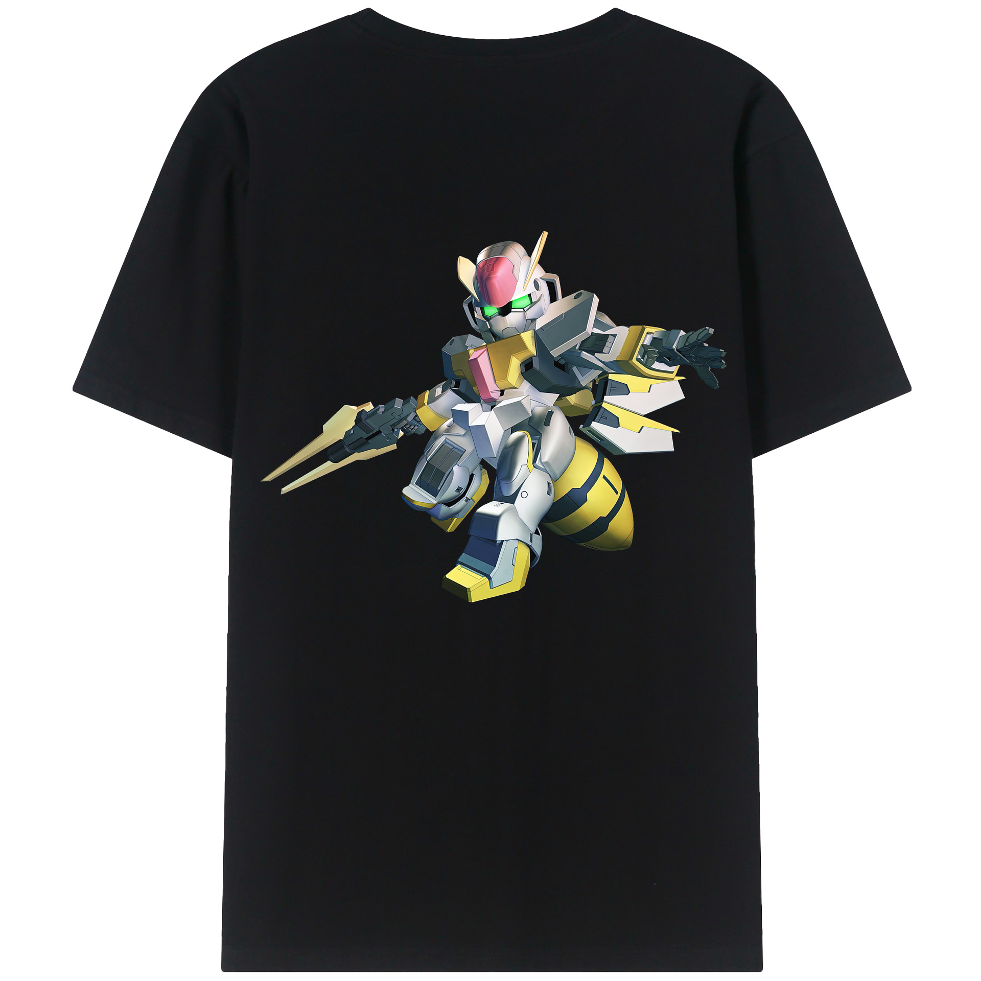 （画像用） 機動戦士ガンダム Mobile Suit Gundam 綿100％半袖Tシャツ（背面プリント）