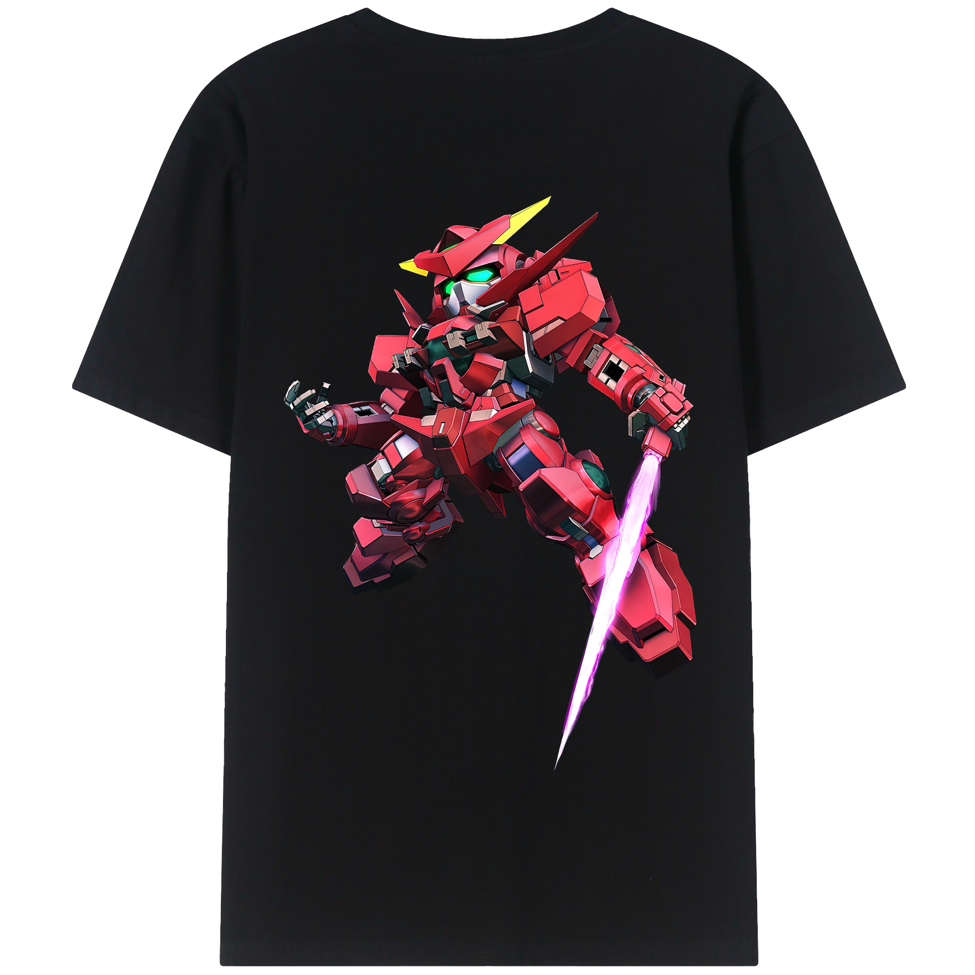 （画像用） 機動戦士ガンダム Mobile Suit Gundam 綿100％半袖Tシャツ（背面プリント）