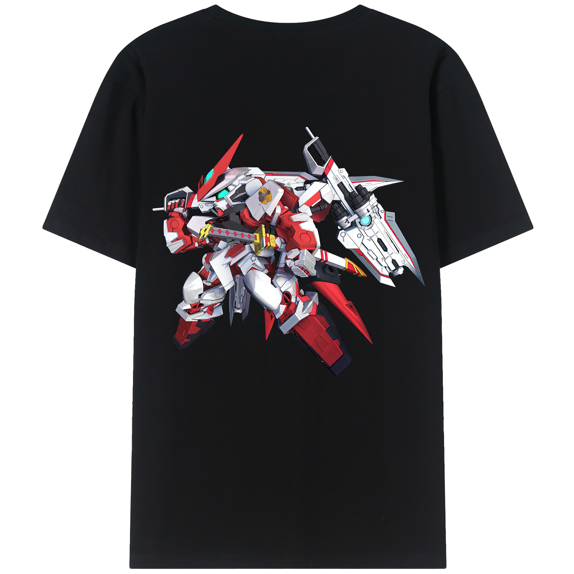 （画像用） 機動戦士ガンダム Mobile Suit Gundam 綿100％半袖Tシャツ（背面プリント）