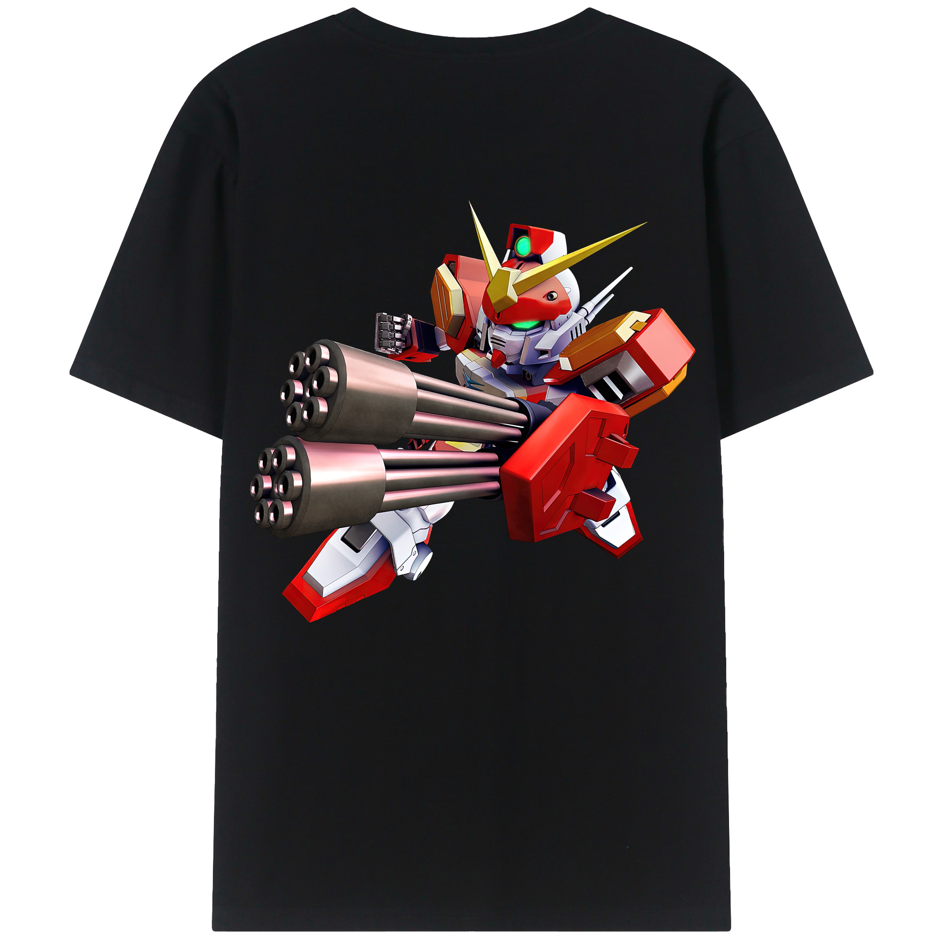 （画像用） 機動戦士ガンダム Mobile Suit Gundam 綿100％半袖Tシャツ（背面プリント）