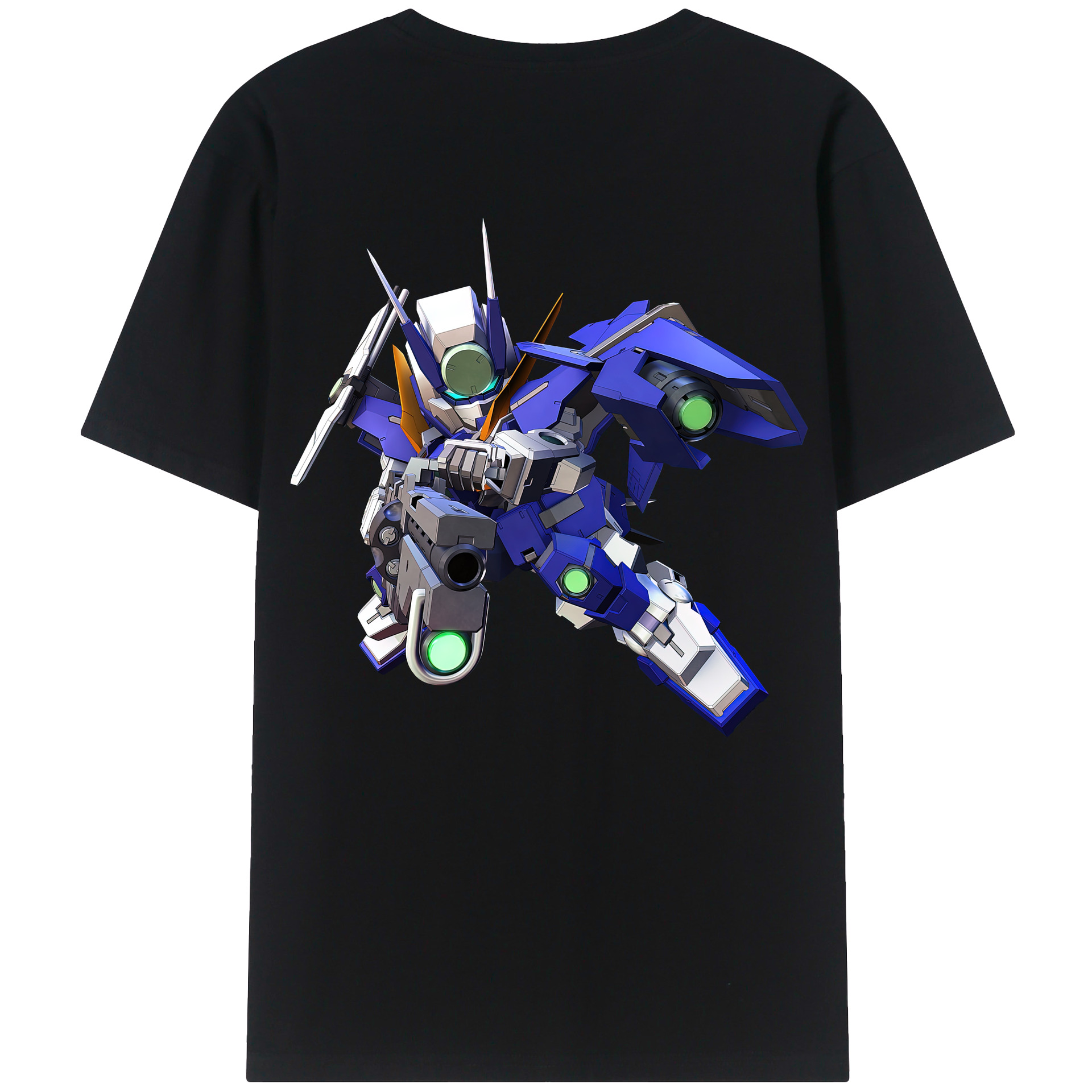 （画像用） 機動戦士ガンダム Mobile Suit Gundam 綿100％半袖Tシャツ（背面プリント）