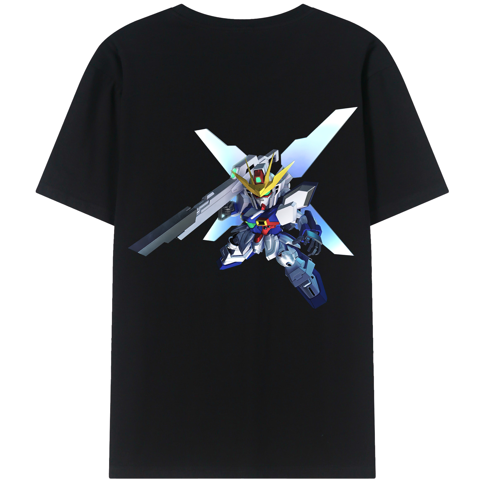 （画像用） 機動戦士ガンダム Mobile Suit Gundam 綿100％半袖Tシャツ（背面プリント）