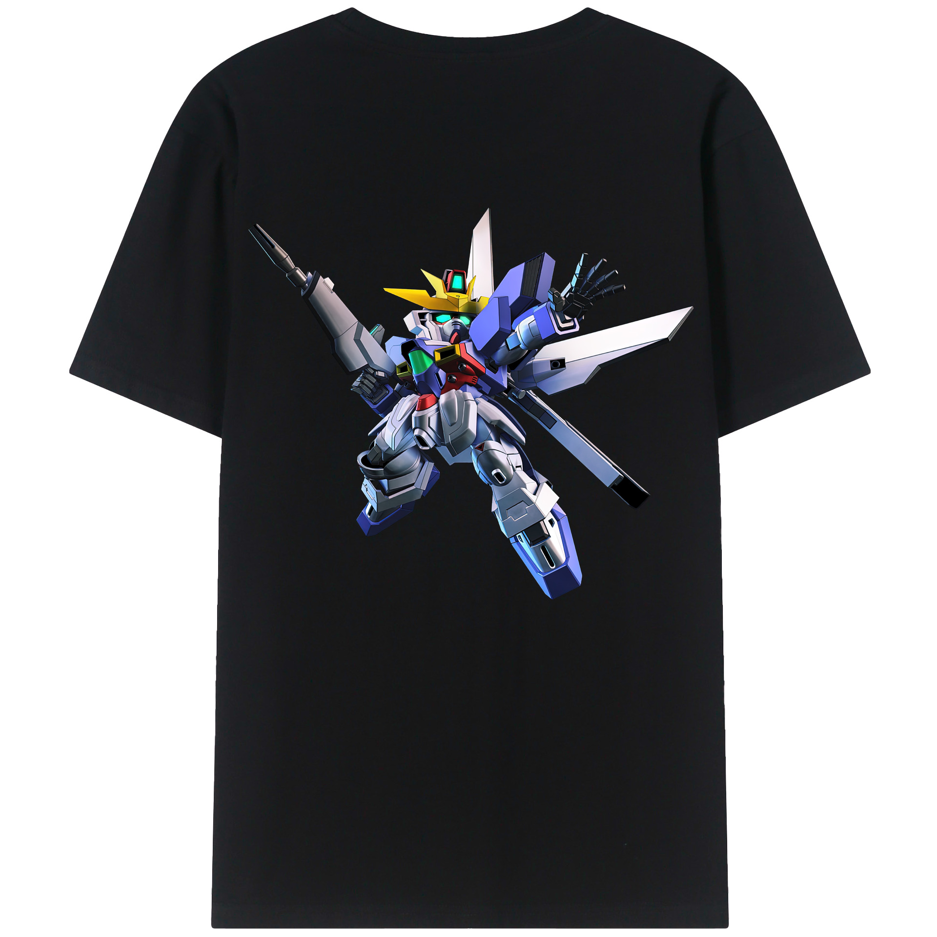（画像用） 機動戦士ガンダム Mobile Suit Gundam 綿100％半袖Tシャツ（背面プリント）