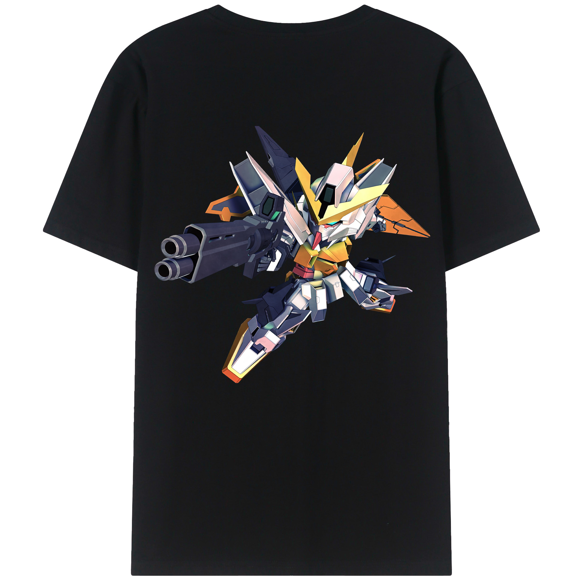 （画像用） 機動戦士ガンダム Mobile Suit Gundam 綿100％半袖Tシャツ（背面プリント）