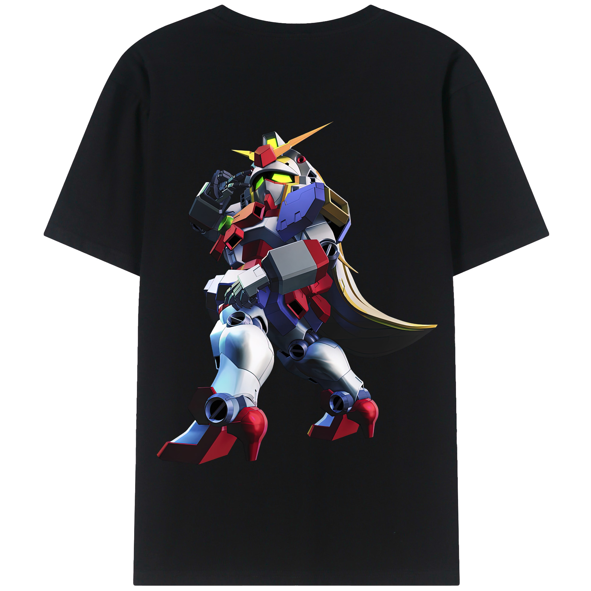 （画像用） 機動戦士ガンダム Mobile Suit Gundam 綿100％半袖Tシャツ（背面プリント）
