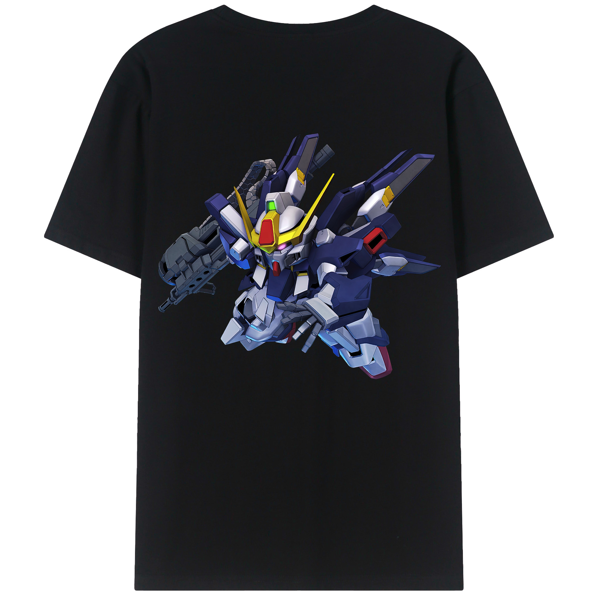 （画像用） 機動戦士ガンダム Mobile Suit Gundam 綿100％半袖Tシャツ（背面プリント）