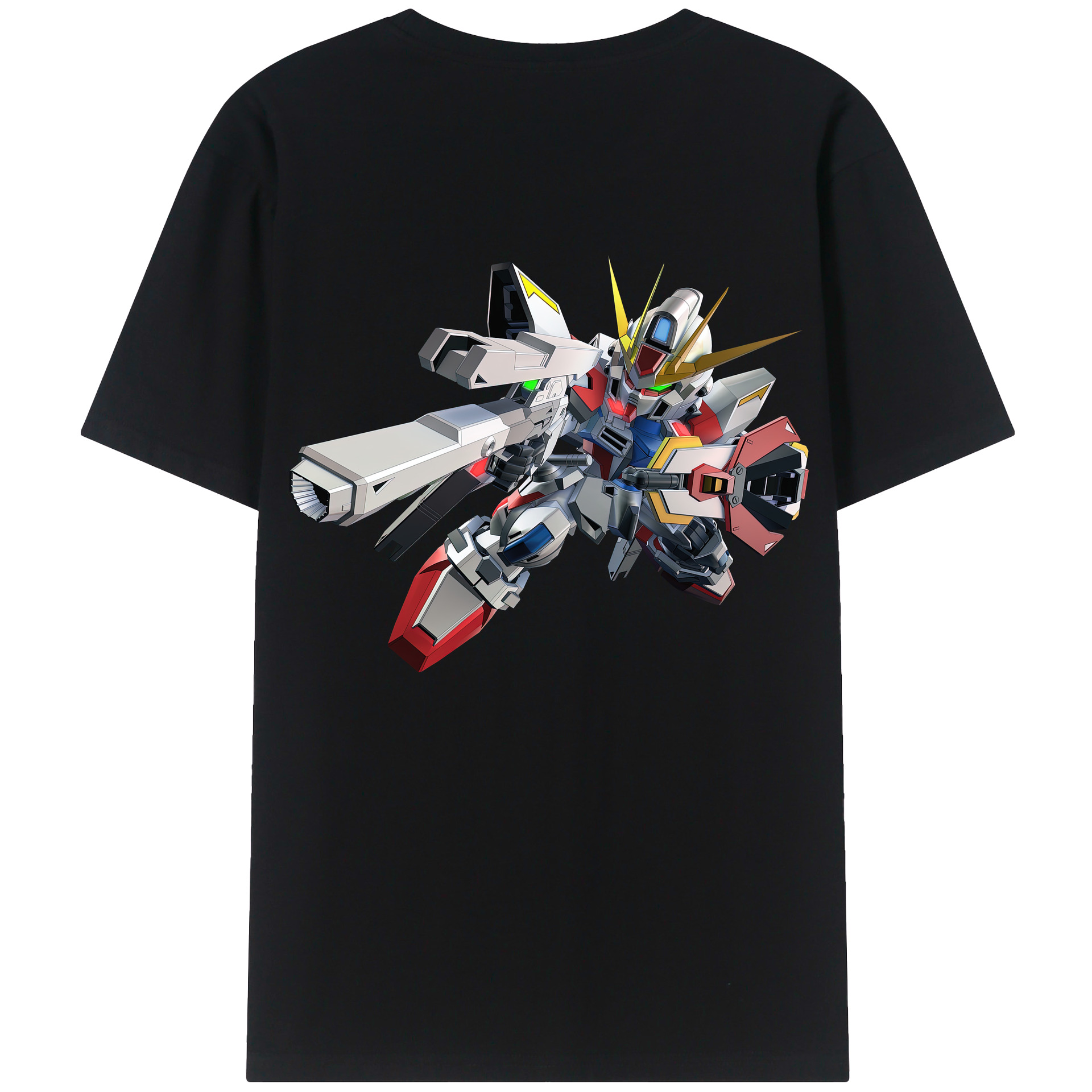 （画像用） 機動戦士ガンダム Mobile Suit Gundam 綿100％半袖Tシャツ（背面プリント）