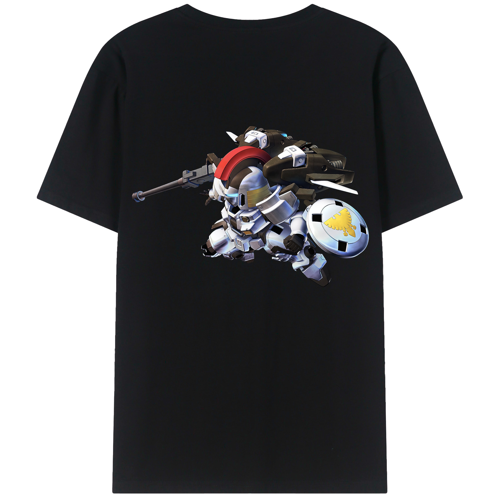 （画像用） 機動戦士ガンダム Mobile Suit Gundam 綿100％半袖Tシャツ（背面プリント）
