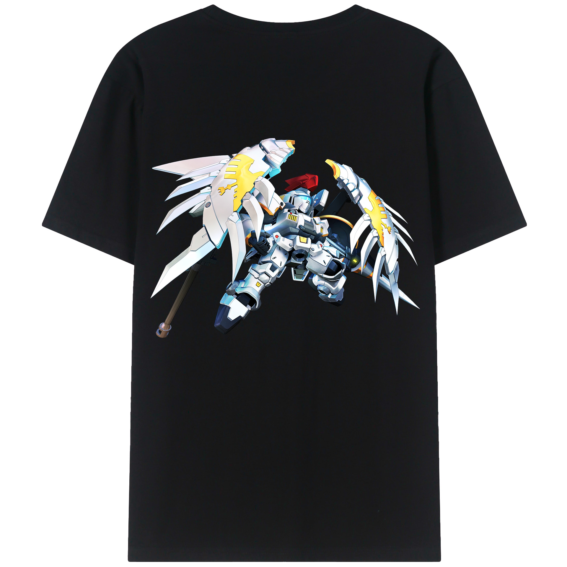 （画像用） 機動戦士ガンダム Mobile Suit Gundam 綿100％半袖Tシャツ（背面プリント）