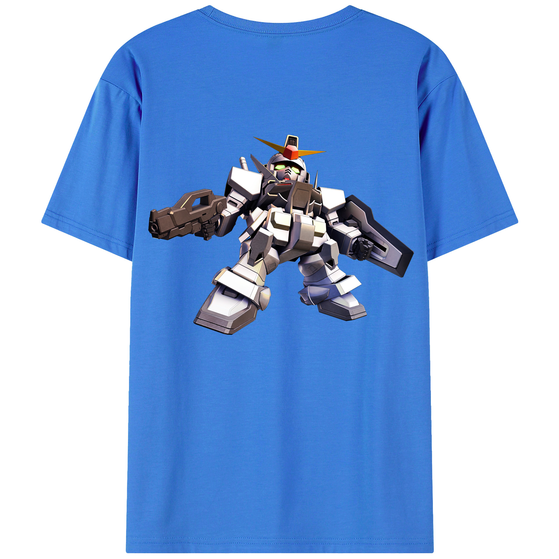 （画像用） 機動戦士ガンダム Mobile Suit Gundam 綿100％半袖Tシャツ（背面プリント）