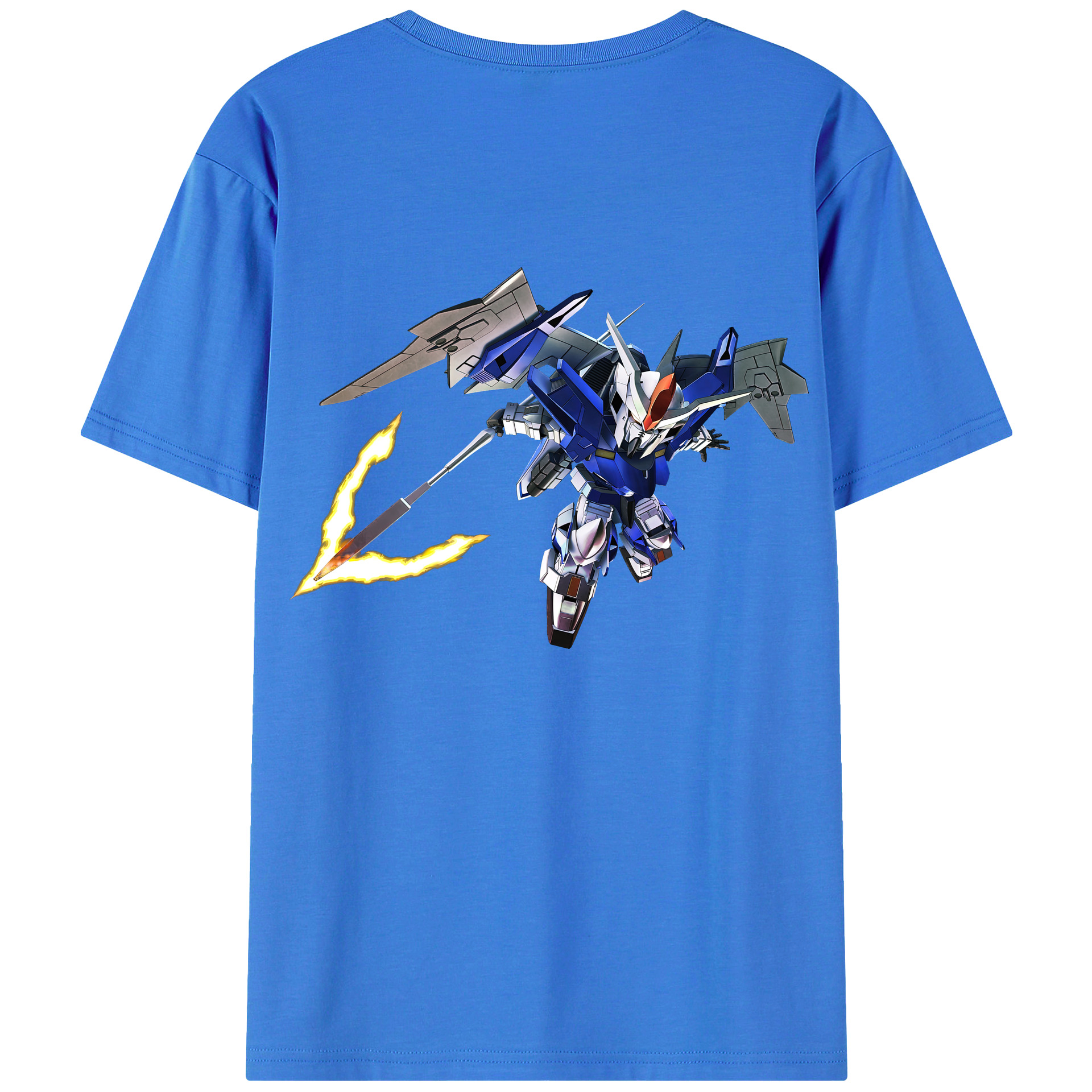 （画像用） 機動戦士ガンダム Mobile Suit Gundam 綿100％半袖Tシャツ（背面プリント）