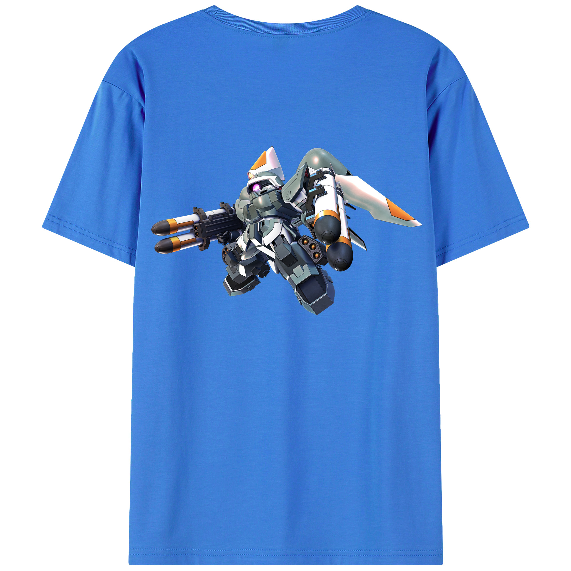 （画像用） 機動戦士ガンダム Mobile Suit Gundam 綿100％半袖Tシャツ（背面プリント）