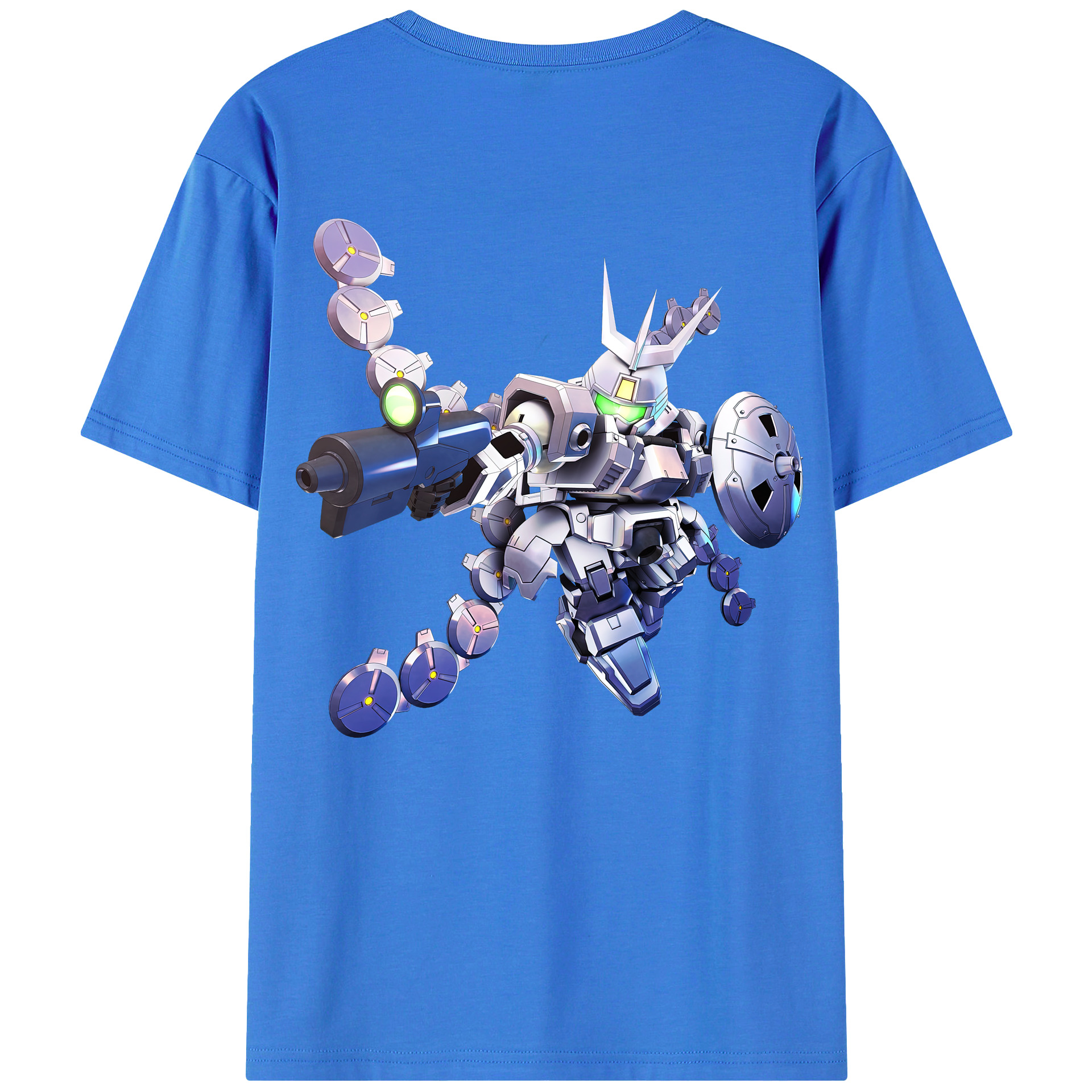 （画像用） 機動戦士ガンダム Mobile Suit Gundam 綿100％半袖Tシャツ（背面プリント）