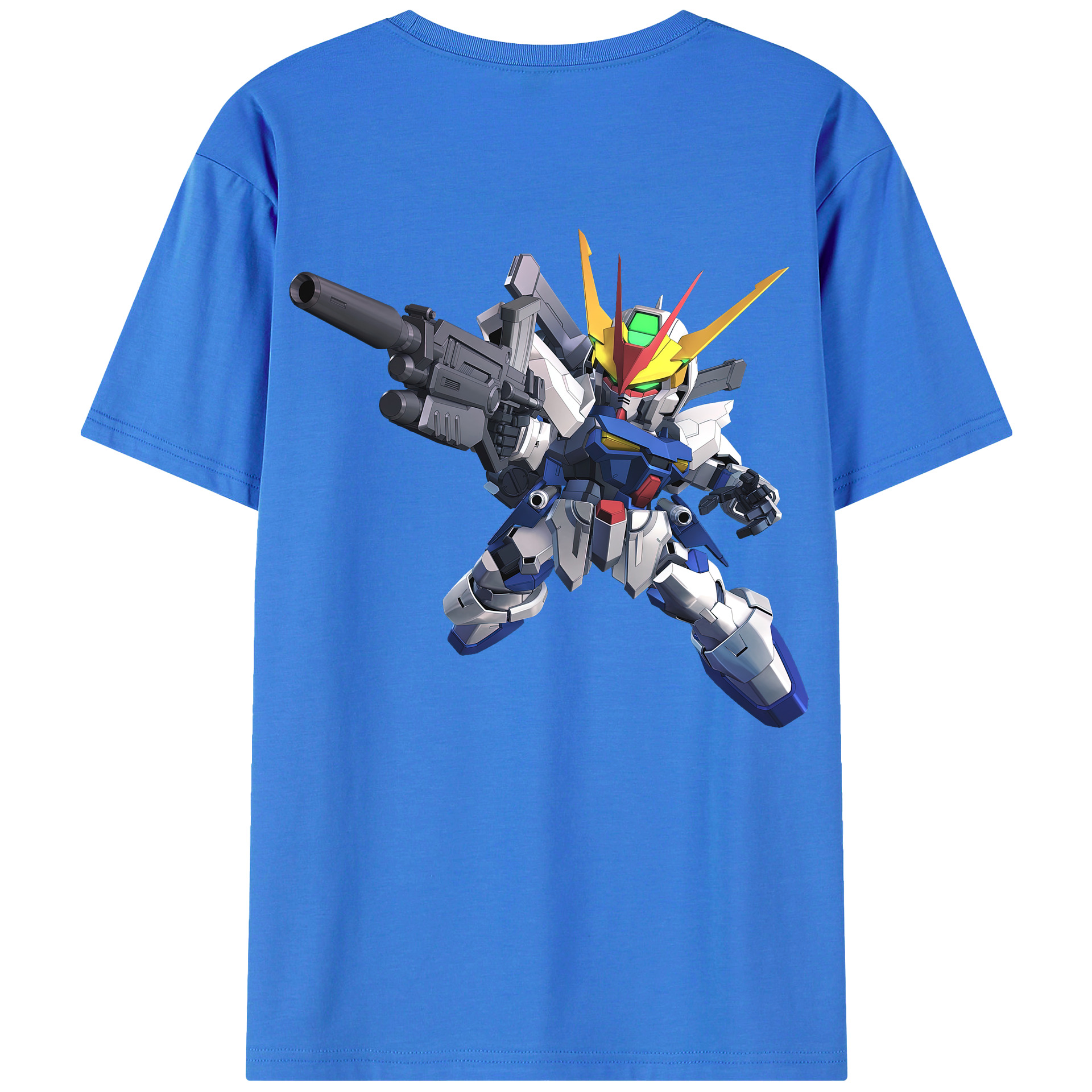 （画像用） 機動戦士ガンダム Mobile Suit Gundam 綿100％半袖Tシャツ（背面プリント）