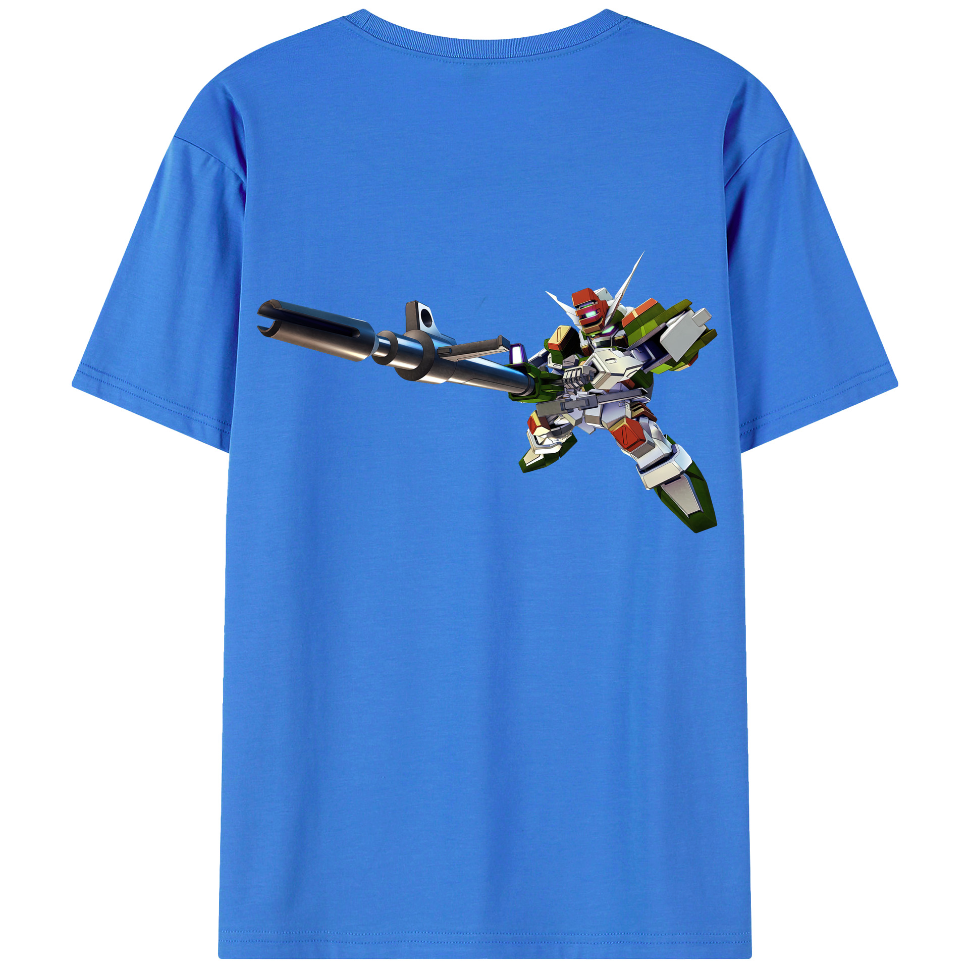 （画像用） 機動戦士ガンダム Mobile Suit Gundam 綿100％半袖Tシャツ（背面プリント）