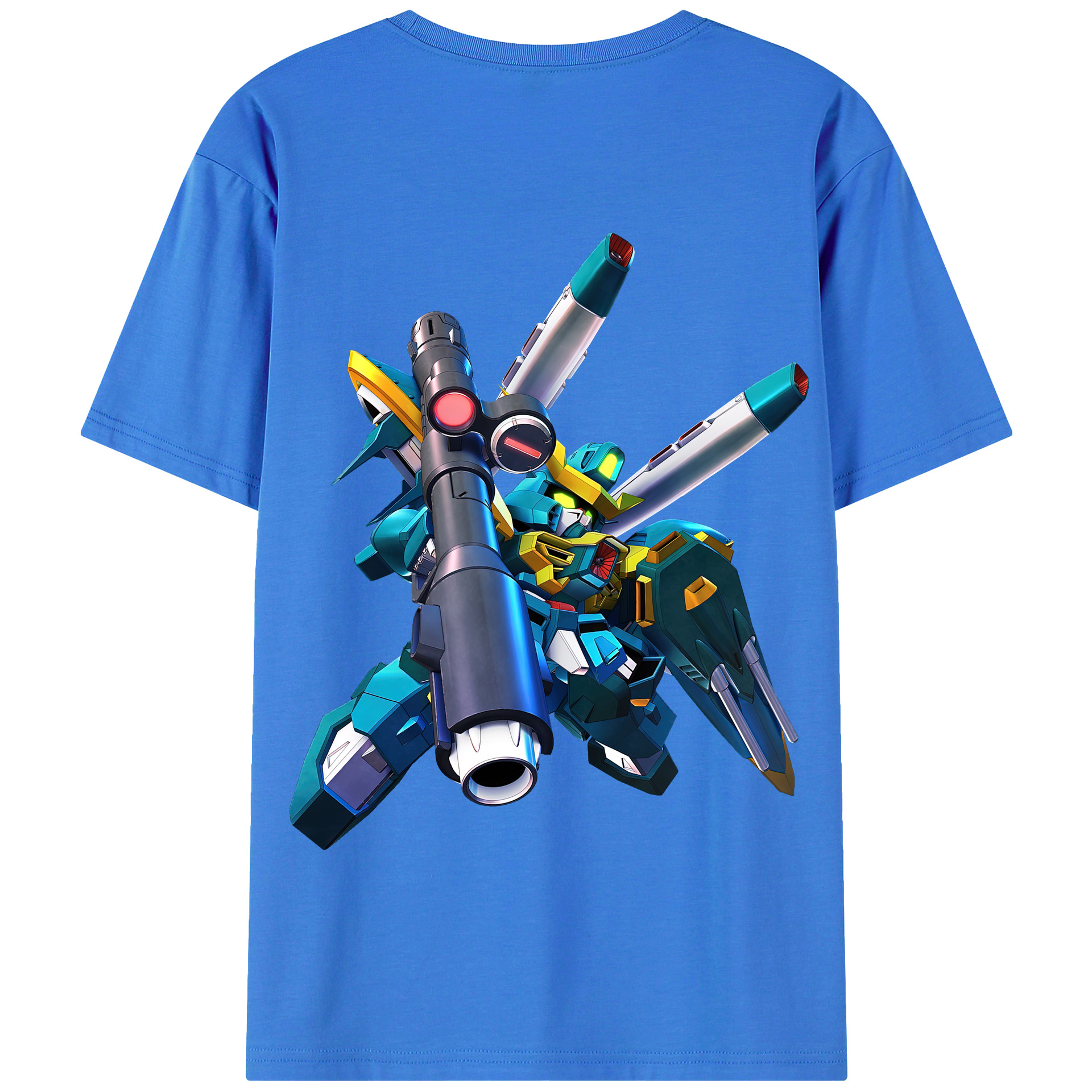（画像用） 機動戦士ガンダム Mobile Suit Gundam 綿100％半袖Tシャツ（背面プリント）