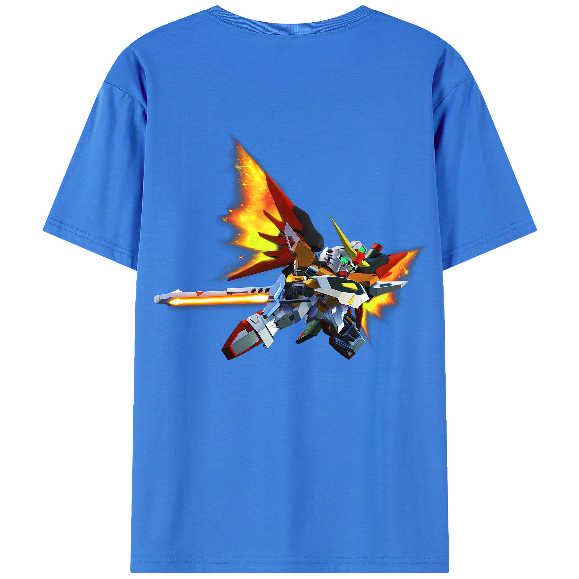 （画像用） 機動戦士ガンダム Mobile Suit Gundam 綿100％半袖Tシャツ（背面プリント）