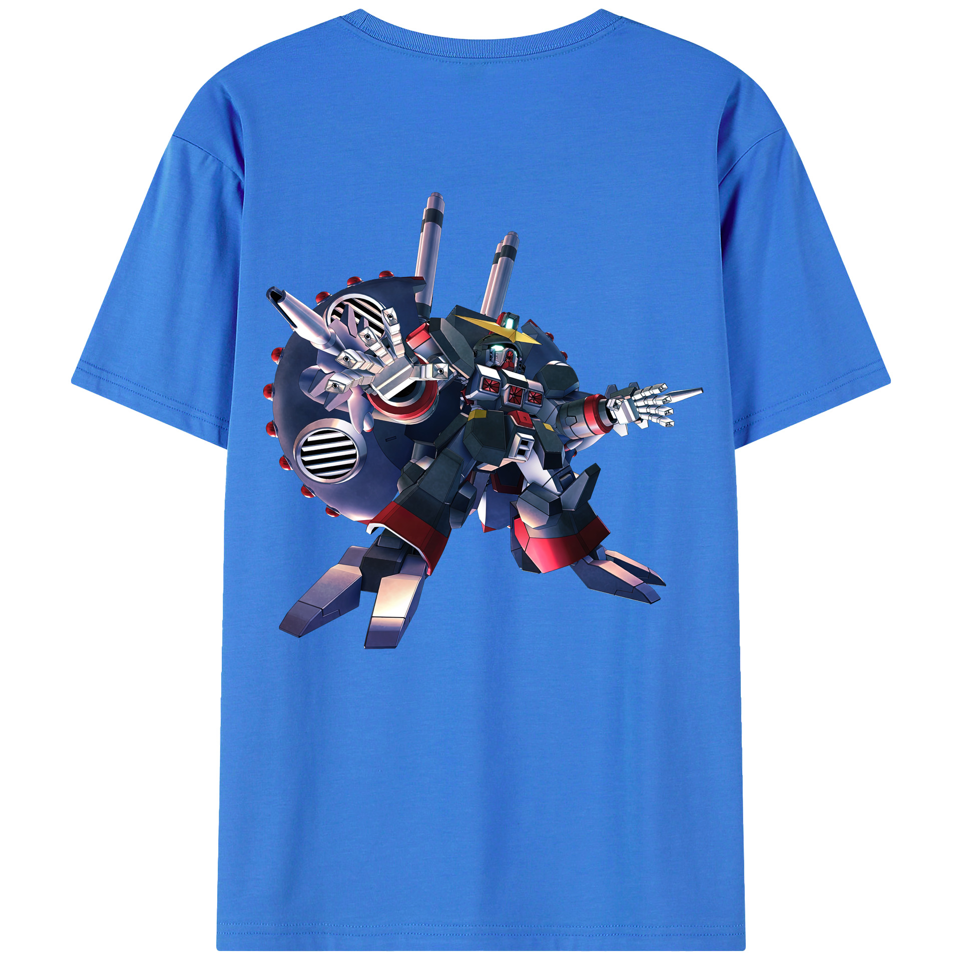 （画像用） 機動戦士ガンダム Mobile Suit Gundam 綿100％半袖Tシャツ（背面プリント）