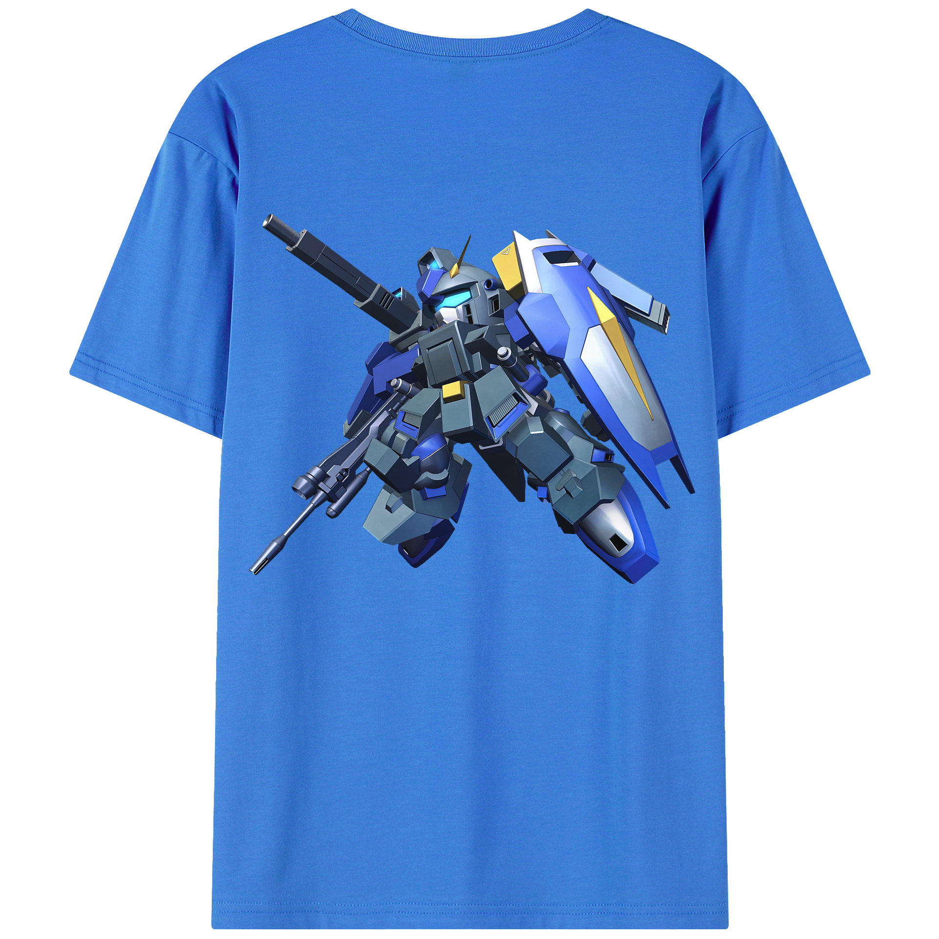 （画像用） 機動戦士ガンダム Mobile Suit Gundam 綿100％半袖Tシャツ（背面プリント）