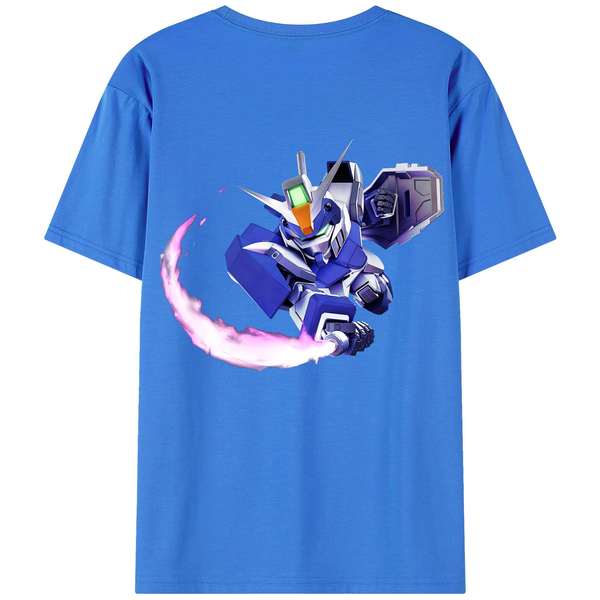 （画像用） 機動戦士ガンダム Mobile Suit Gundam 綿100％半袖Tシャツ（背面プリント）