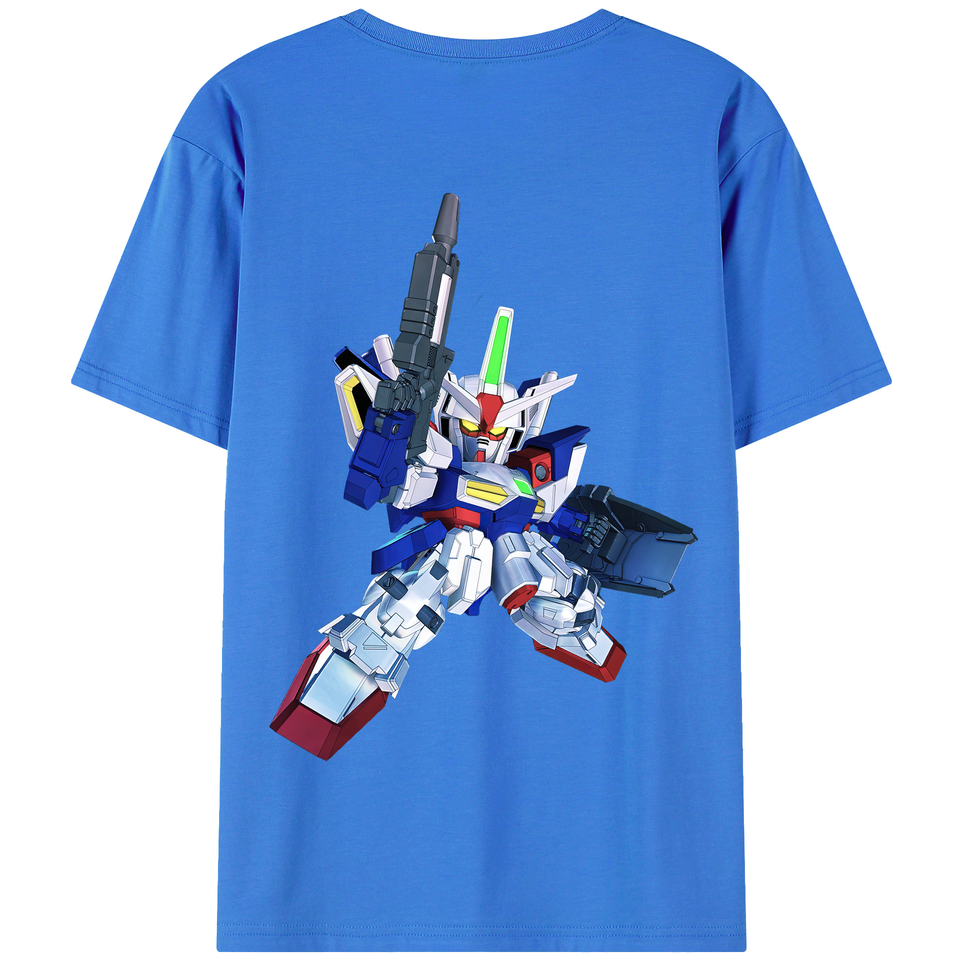 （画像用） 機動戦士ガンダム Mobile Suit Gundam 綿100％半袖Tシャツ（背面プリント）