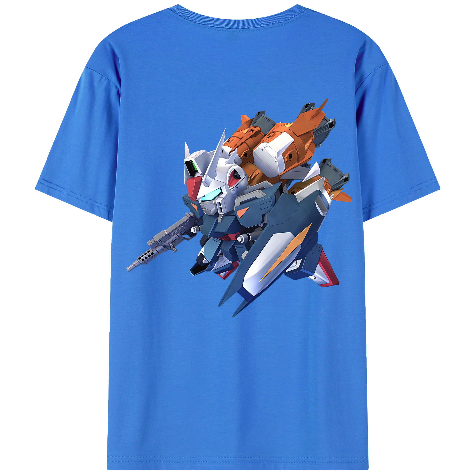 （画像用） 機動戦士ガンダム Mobile Suit Gundam 綿100％半袖Tシャツ（背面プリント）