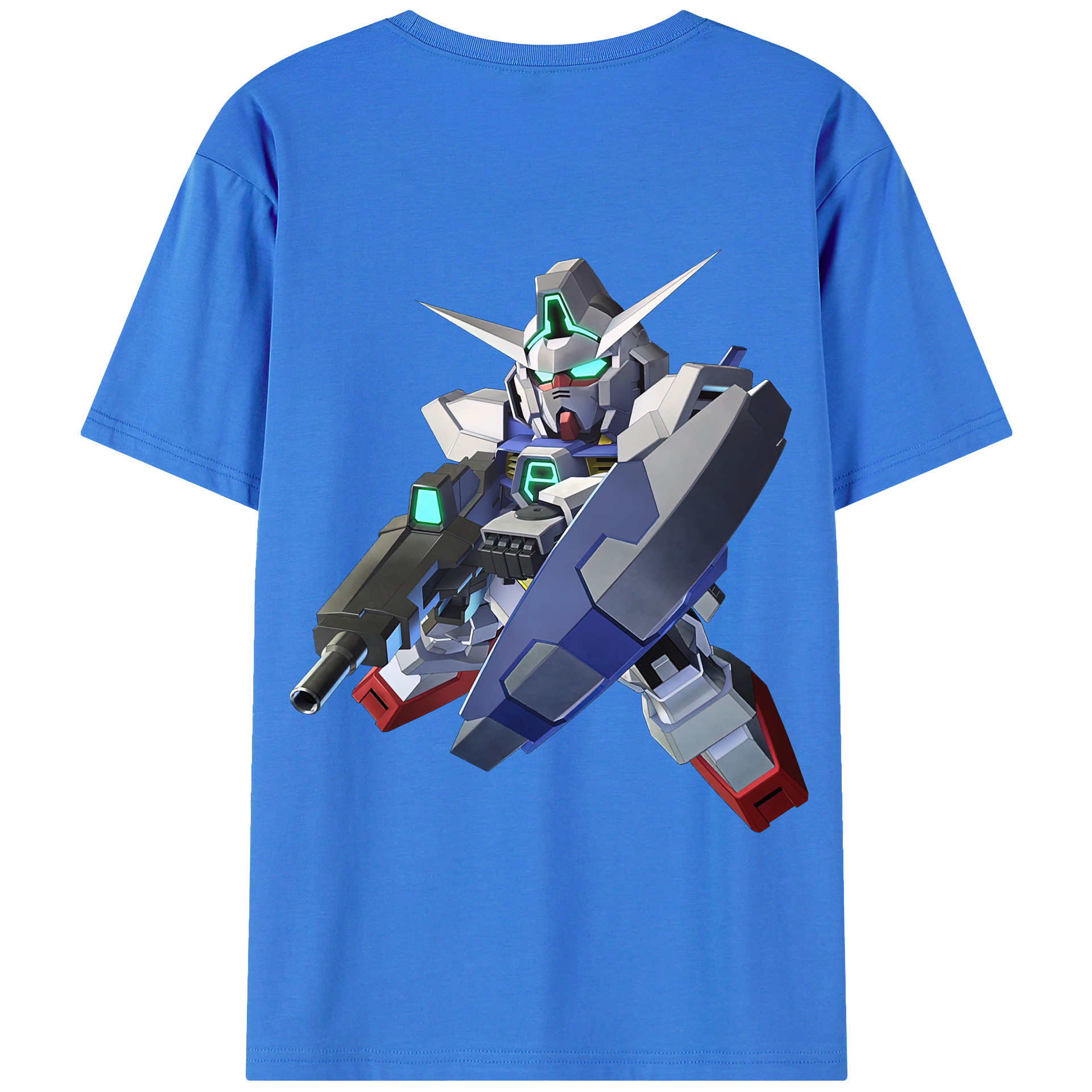 （画像用） 機動戦士ガンダム Mobile Suit Gundam 綿100％半袖Tシャツ（背面プリント）