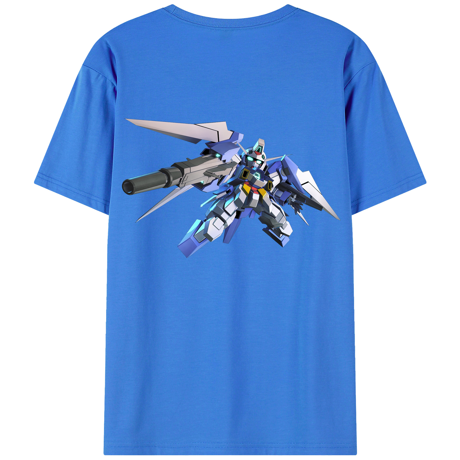 （画像用） 機動戦士ガンダム Mobile Suit Gundam 綿100％半袖Tシャツ（背面プリント）