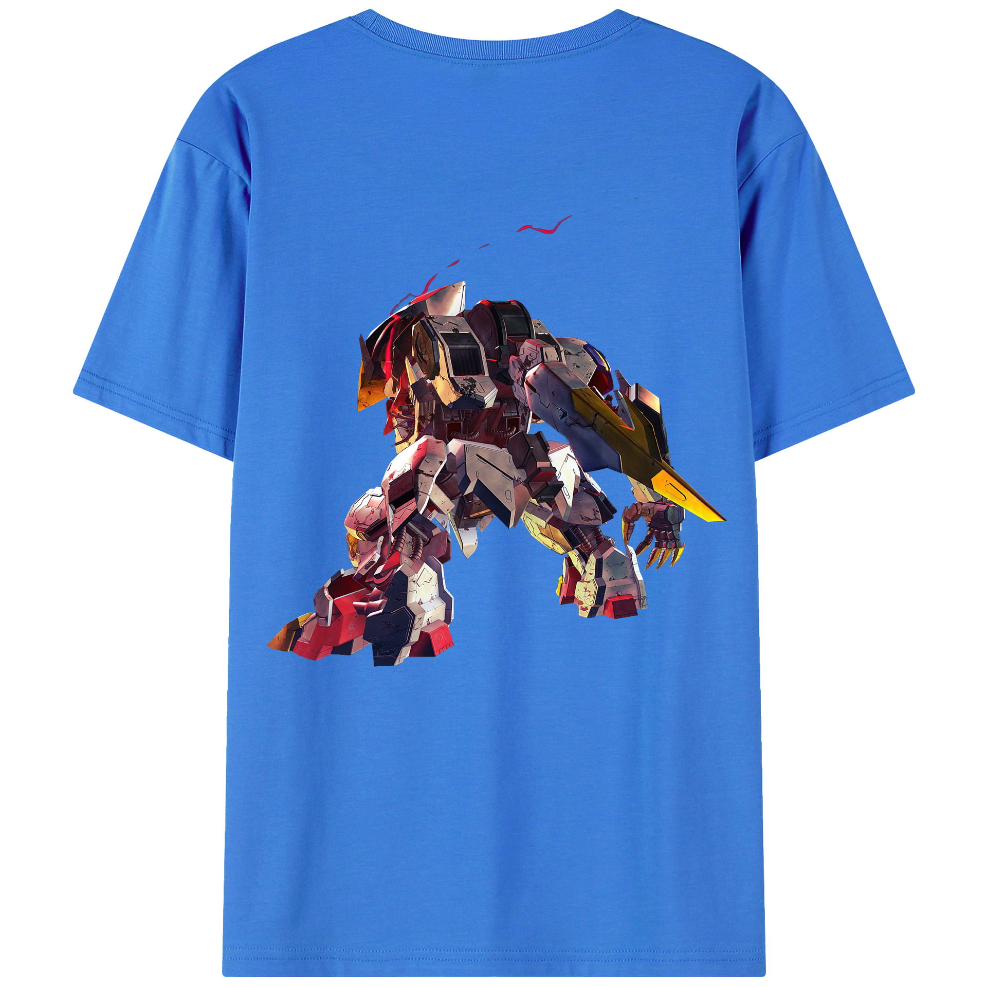 （画像用） 機動戦士ガンダム Mobile Suit Gundam 綿100％半袖Tシャツ（背面プリント）