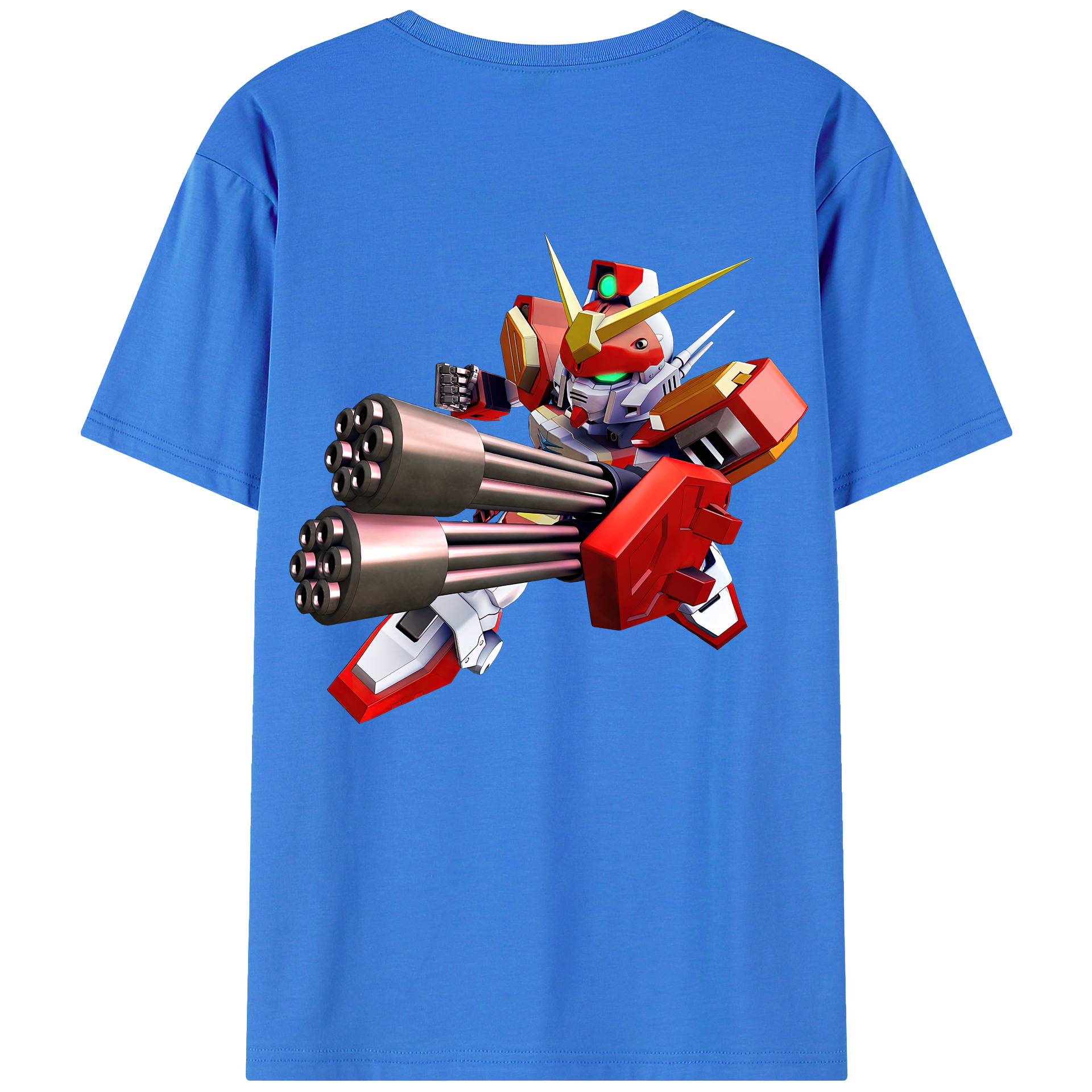 （画像用） 機動戦士ガンダム Mobile Suit Gundam 綿100％半袖Tシャツ（背面プリント）