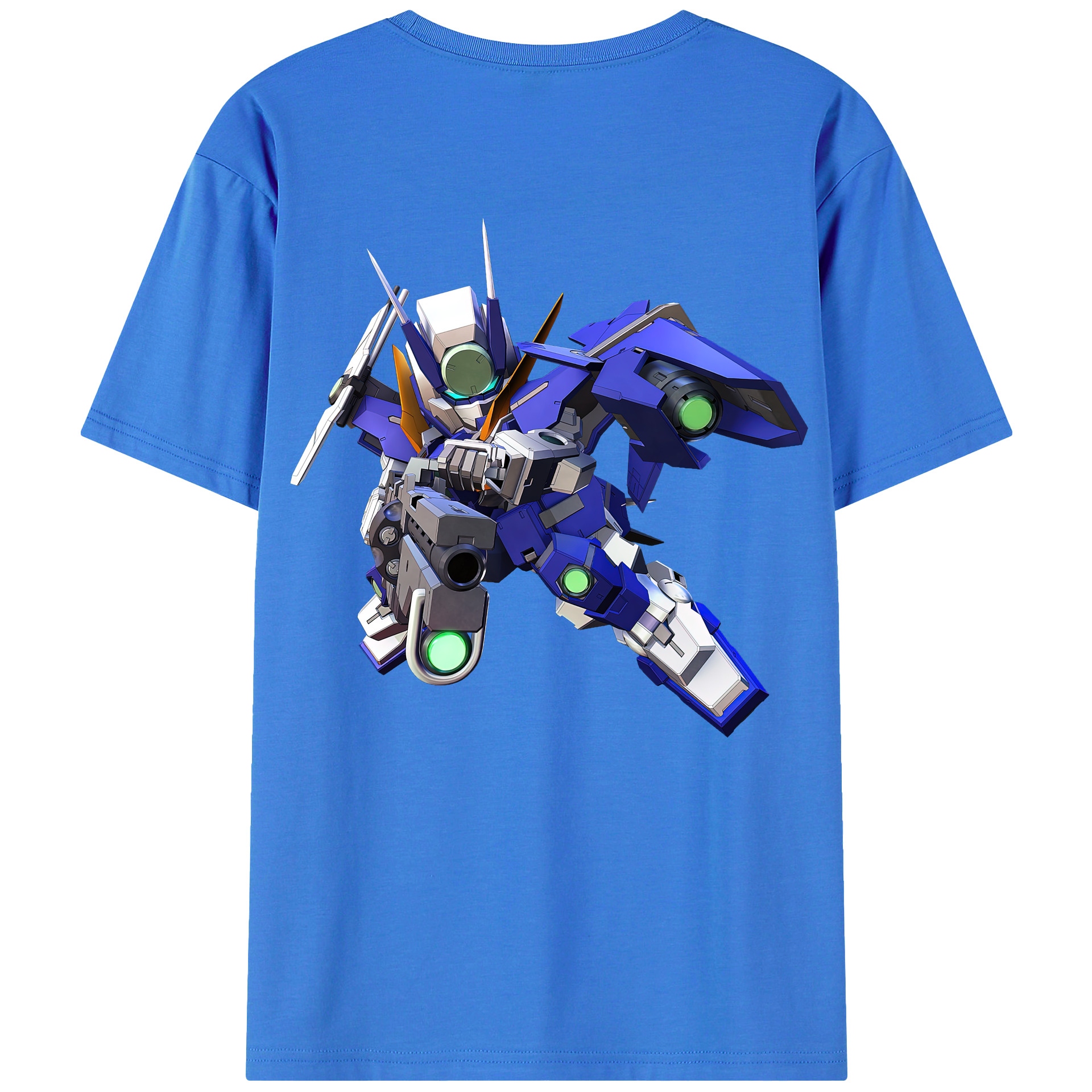 （画像用） 機動戦士ガンダム Mobile Suit Gundam 綿100％半袖Tシャツ（背面プリント）