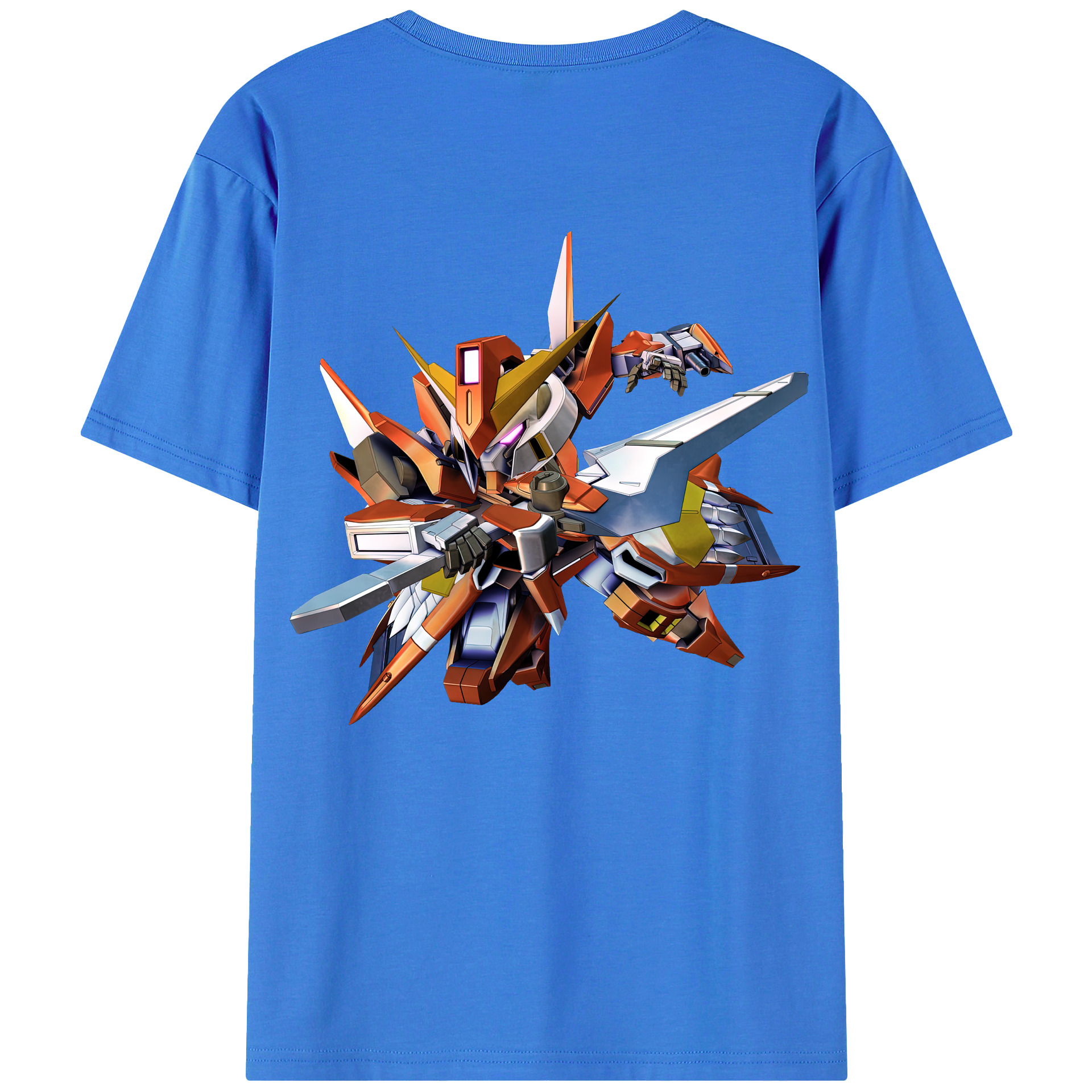 （画像用） 機動戦士ガンダム Mobile Suit Gundam 綿100％半袖Tシャツ（背面プリント）