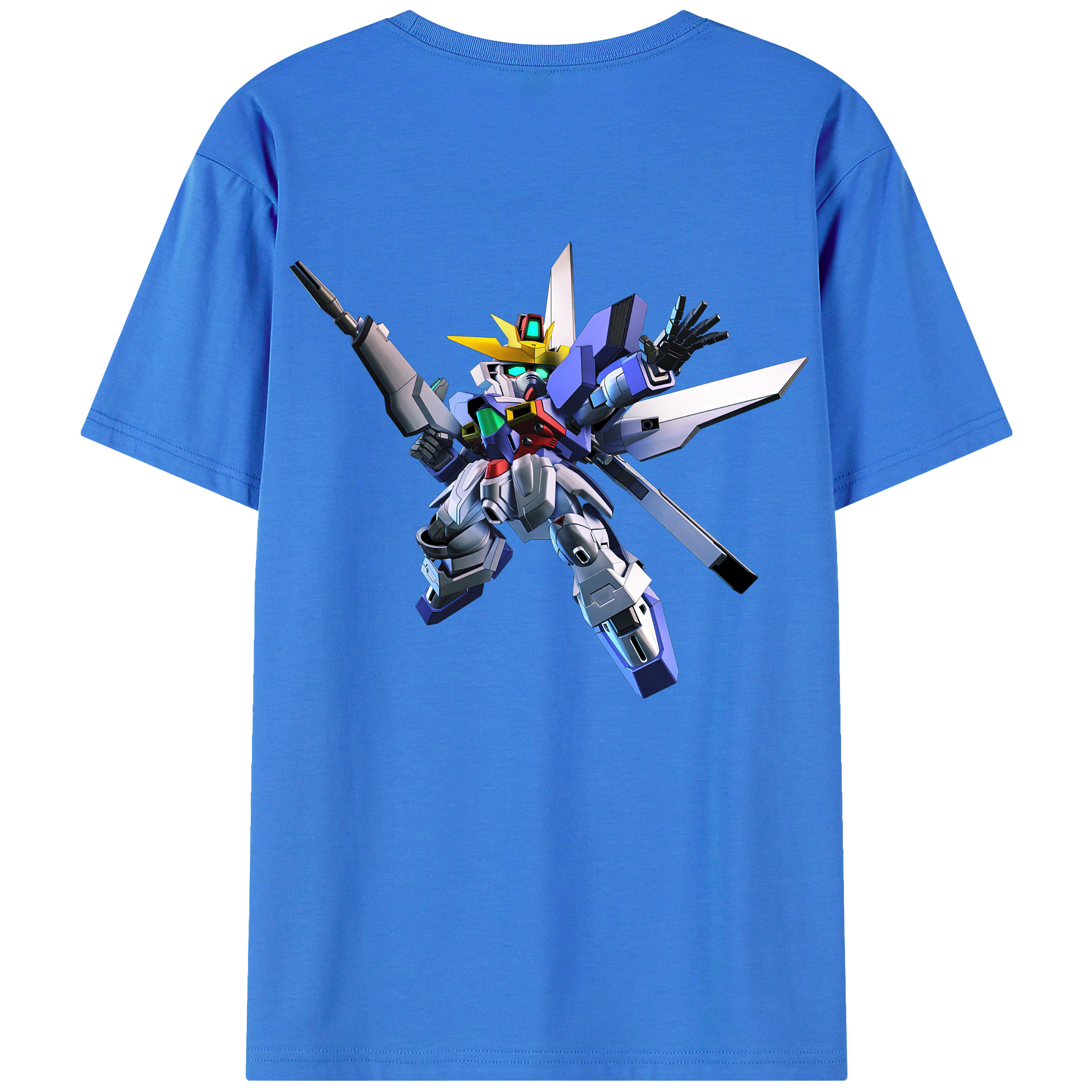 （画像用） 機動戦士ガンダム Mobile Suit Gundam 綿100％半袖Tシャツ（背面プリント）