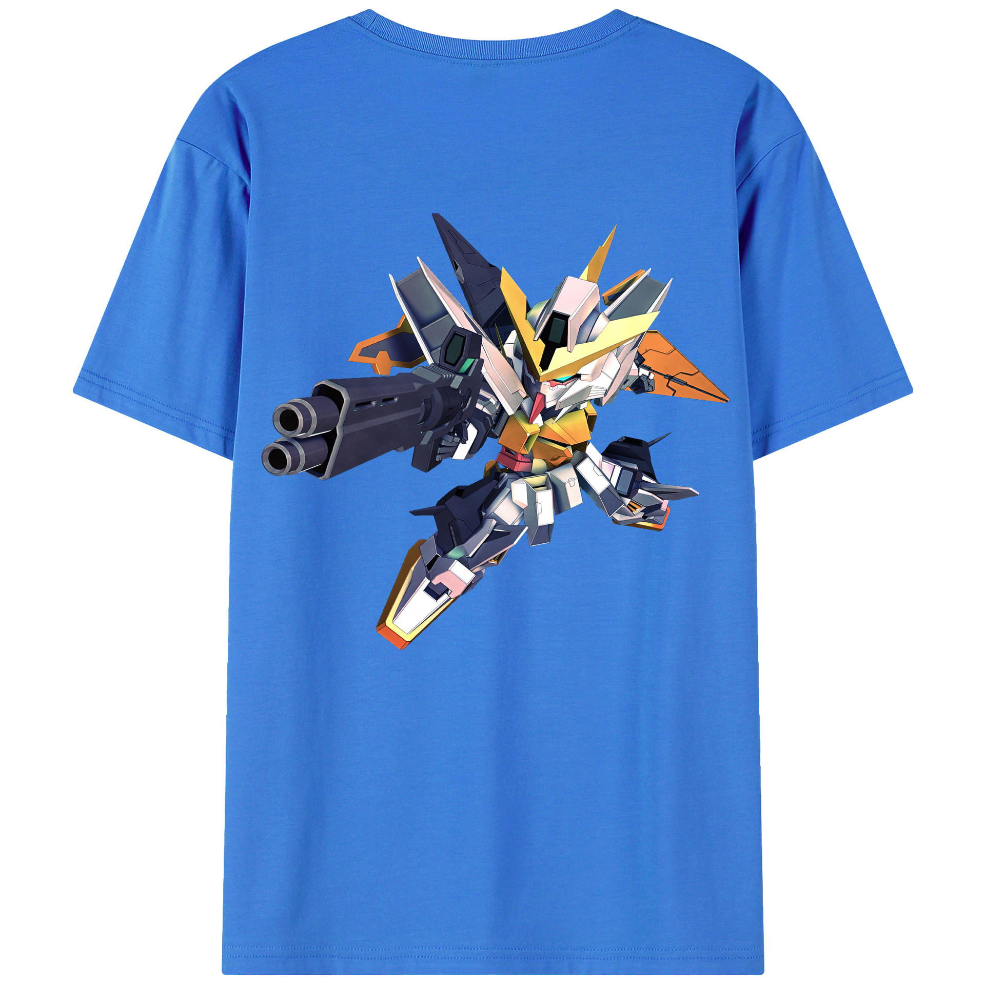 （画像用） 機動戦士ガンダム Mobile Suit Gundam 綿100％半袖Tシャツ（背面プリント）