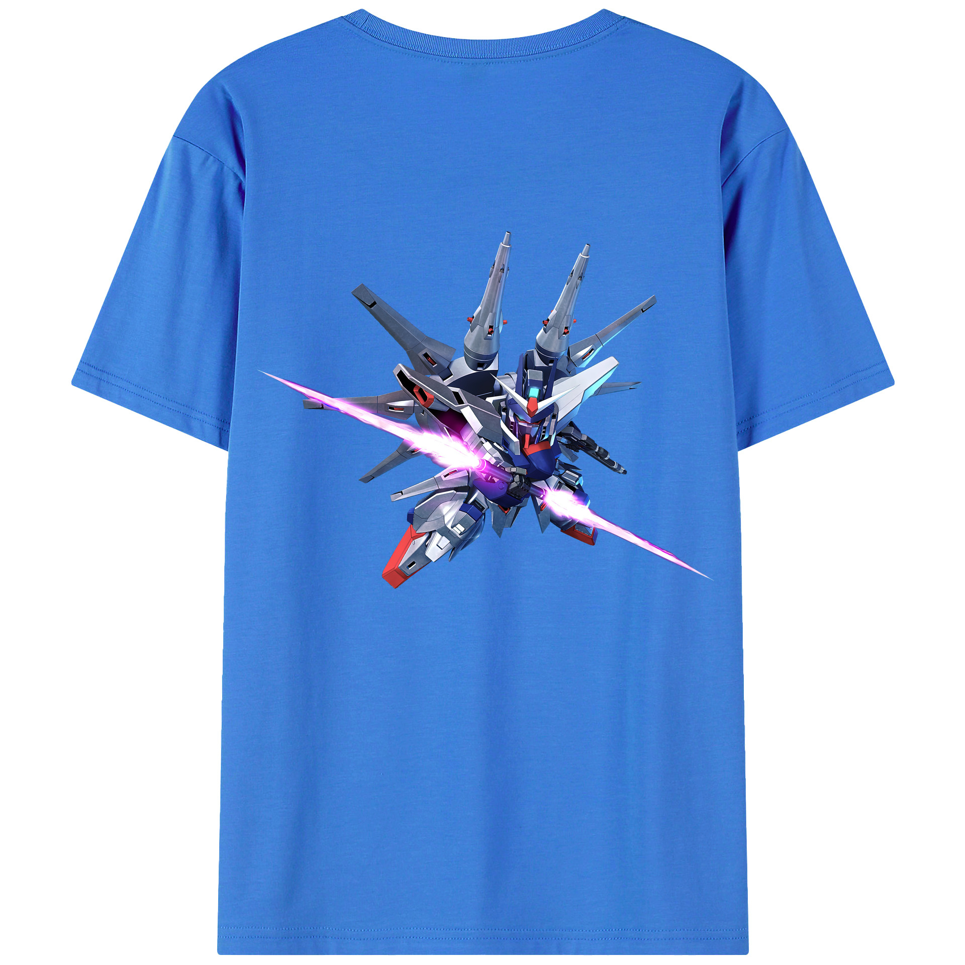 （画像用） 機動戦士ガンダム Mobile Suit Gundam 綿100％半袖Tシャツ（背面プリント）