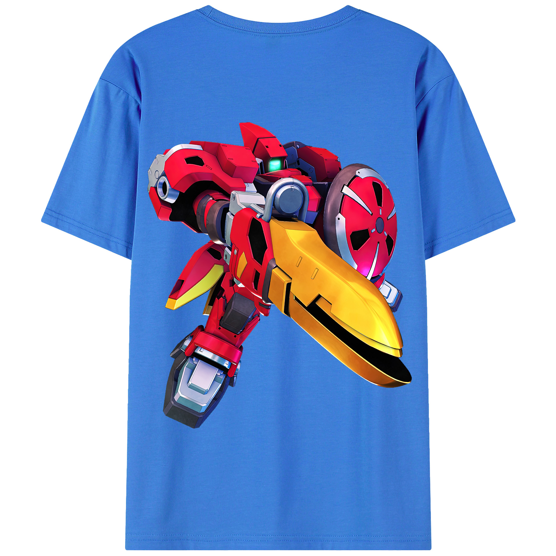 （画像用） 機動戦士ガンダム Mobile Suit Gundam 綿100％半袖Tシャツ（背面プリント）