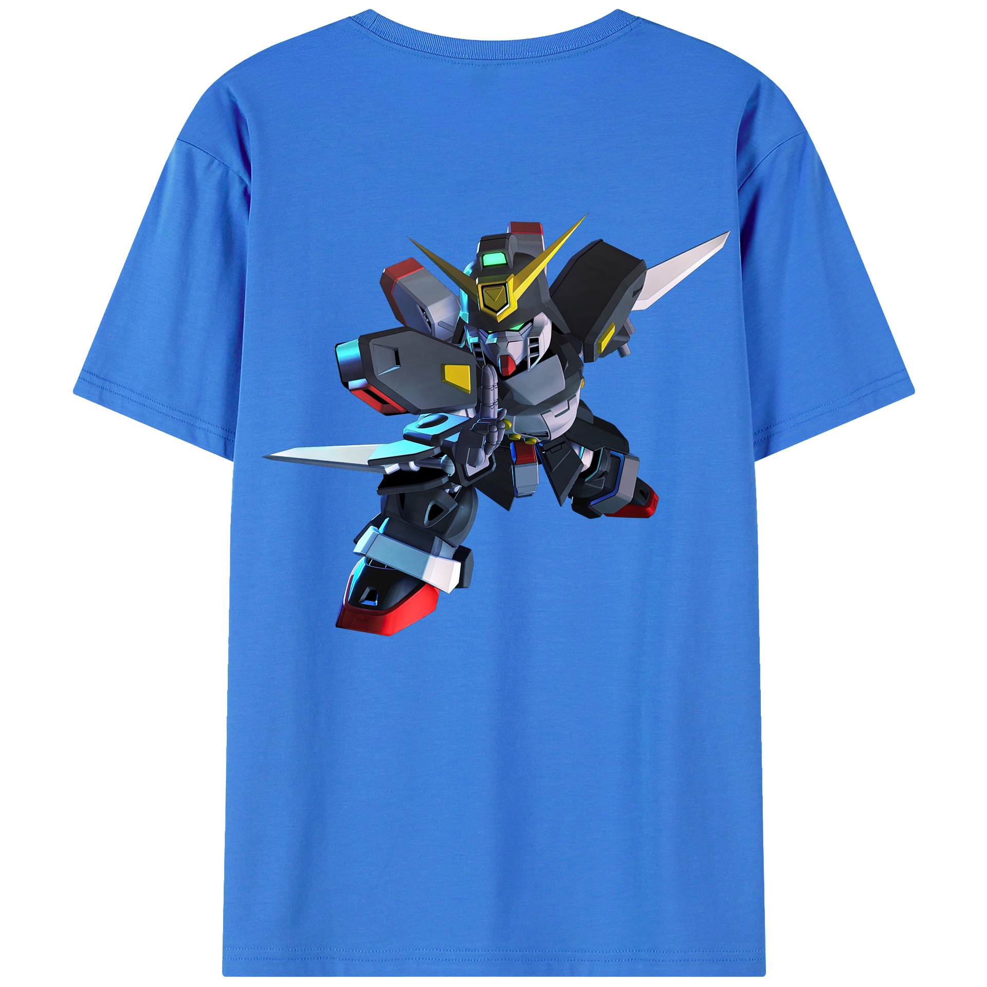 （画像用） 機動戦士ガンダム Mobile Suit Gundam 綿100％半袖Tシャツ（背面プリント）
