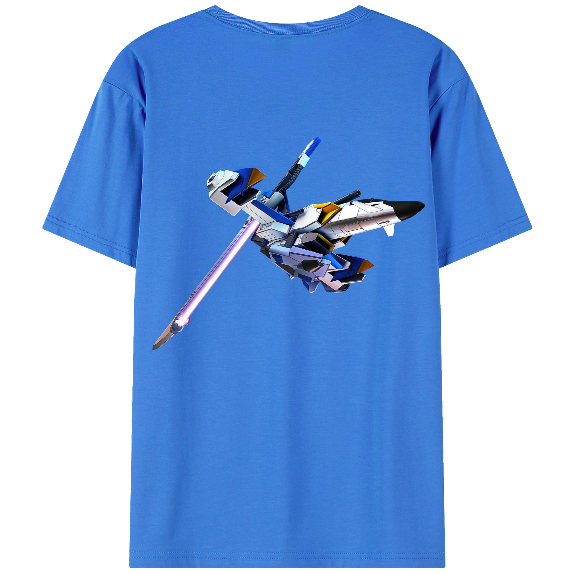 （画像用） 機動戦士ガンダム Mobile Suit Gundam 綿100％半袖Tシャツ（背面プリント）