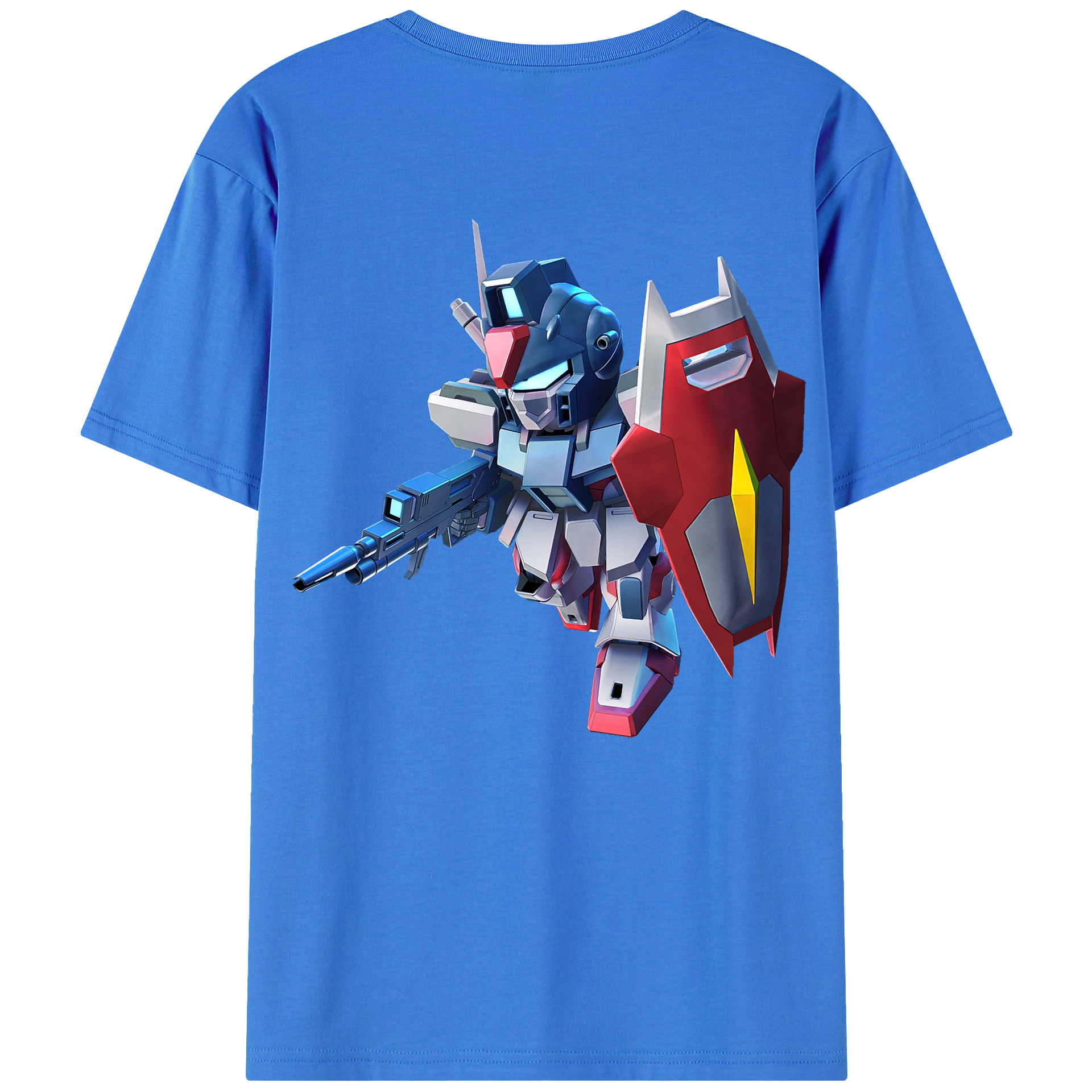 （画像用） 機動戦士ガンダム Mobile Suit Gundam 綿100％半袖Tシャツ（背面プリント）