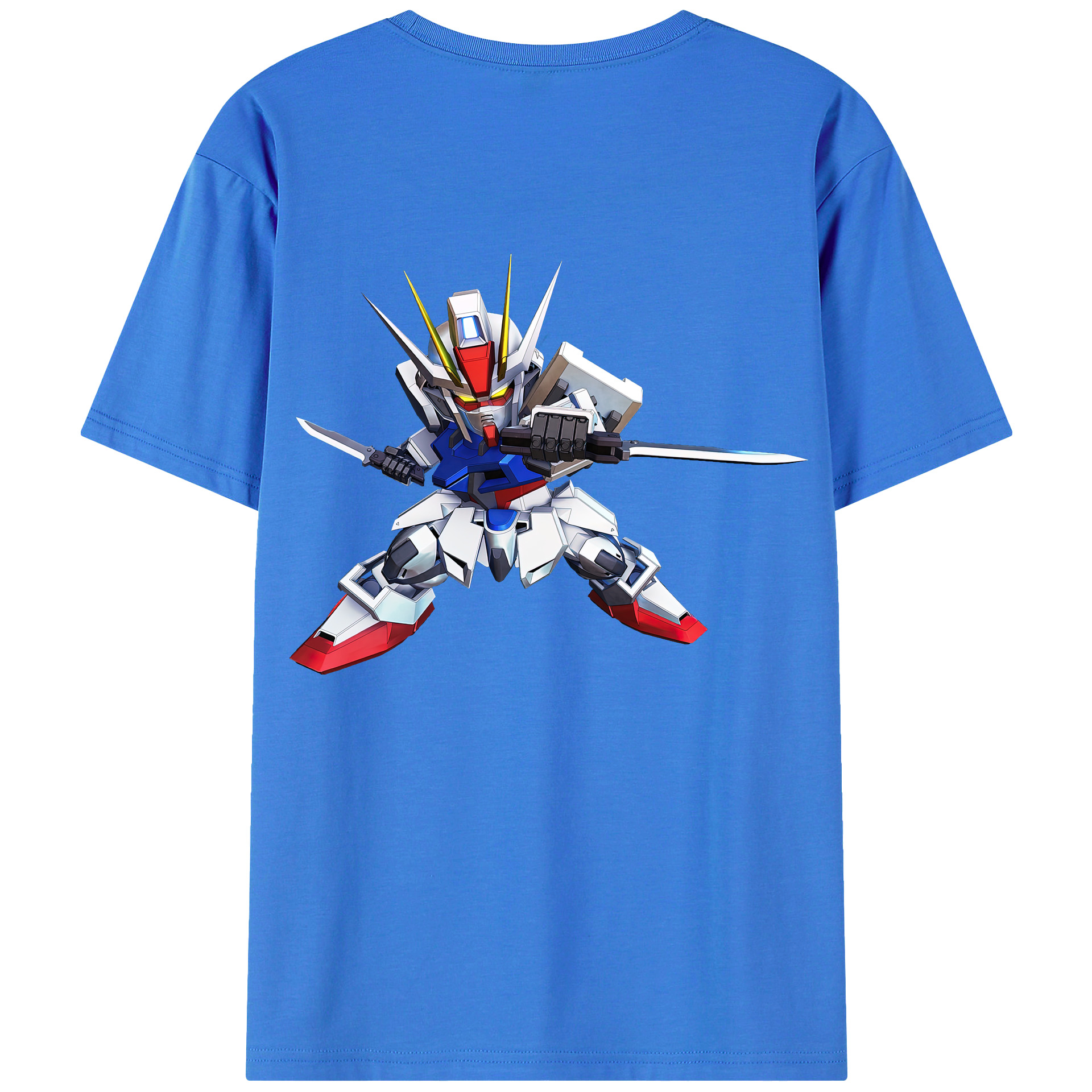 （画像用） 機動戦士ガンダム Mobile Suit Gundam 綿100％半袖Tシャツ（背面プリント）